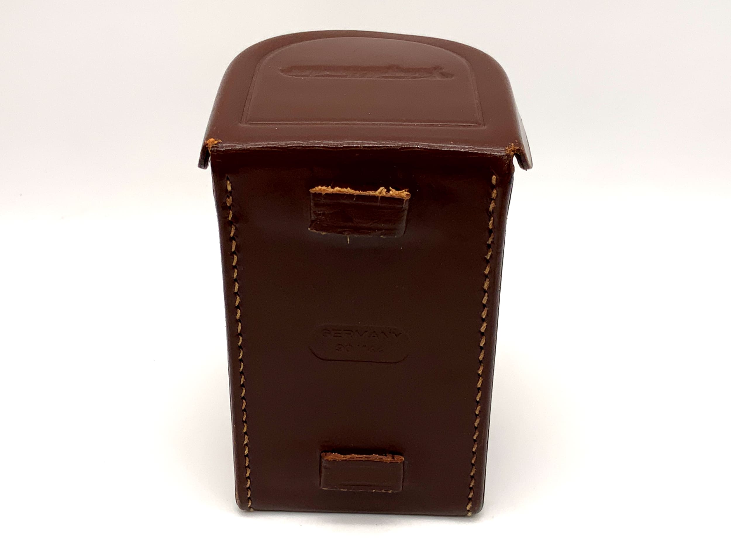 Étui rigide en cuir marron pour objectif Voigtländer 90/144, sac pour appareil photo