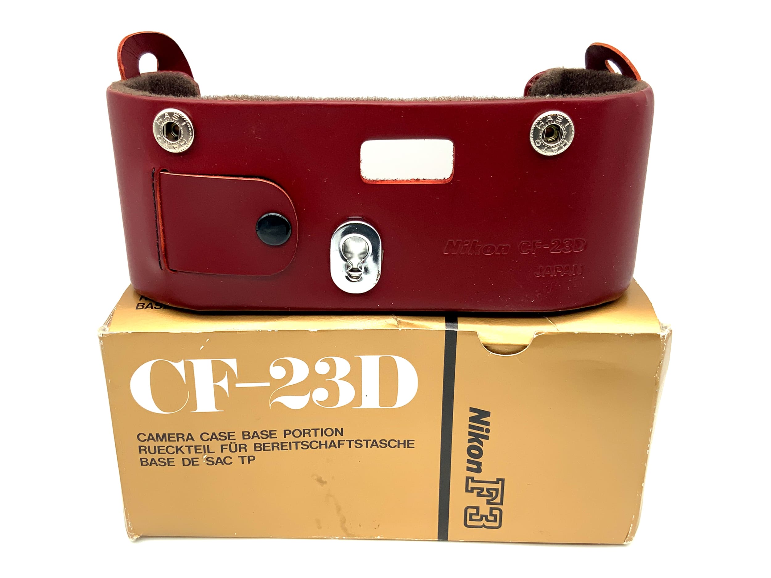Étui pour Nikon CF-23D rouge, partie inférieure uniquement ! Emballage d'origine.