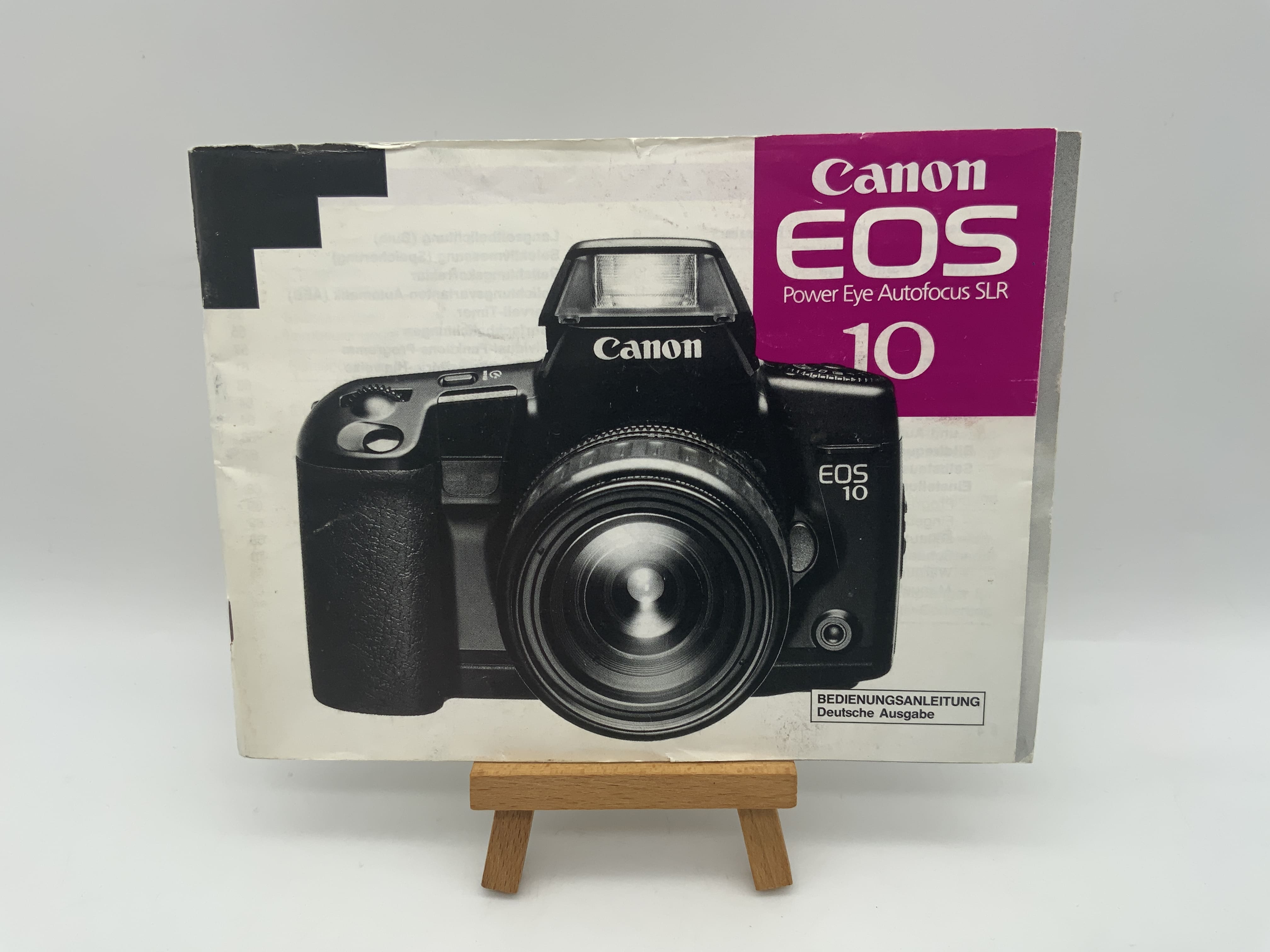 Manuel d'utilisation du reflex numérique Canon EOS 10 Power Eye Autofocus (allemand)