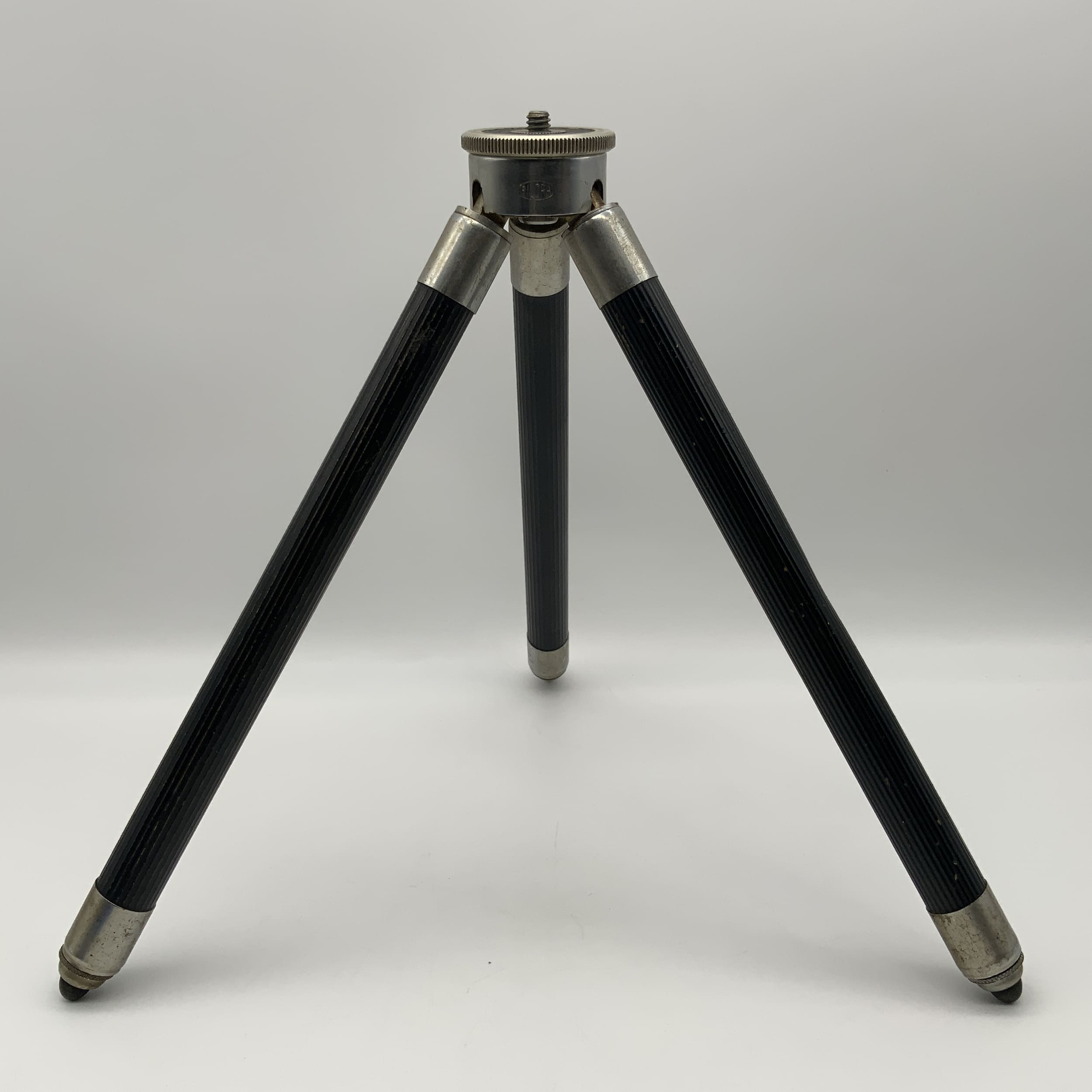 Trépied de table Bilora noir, trépied de poche à trois pieds