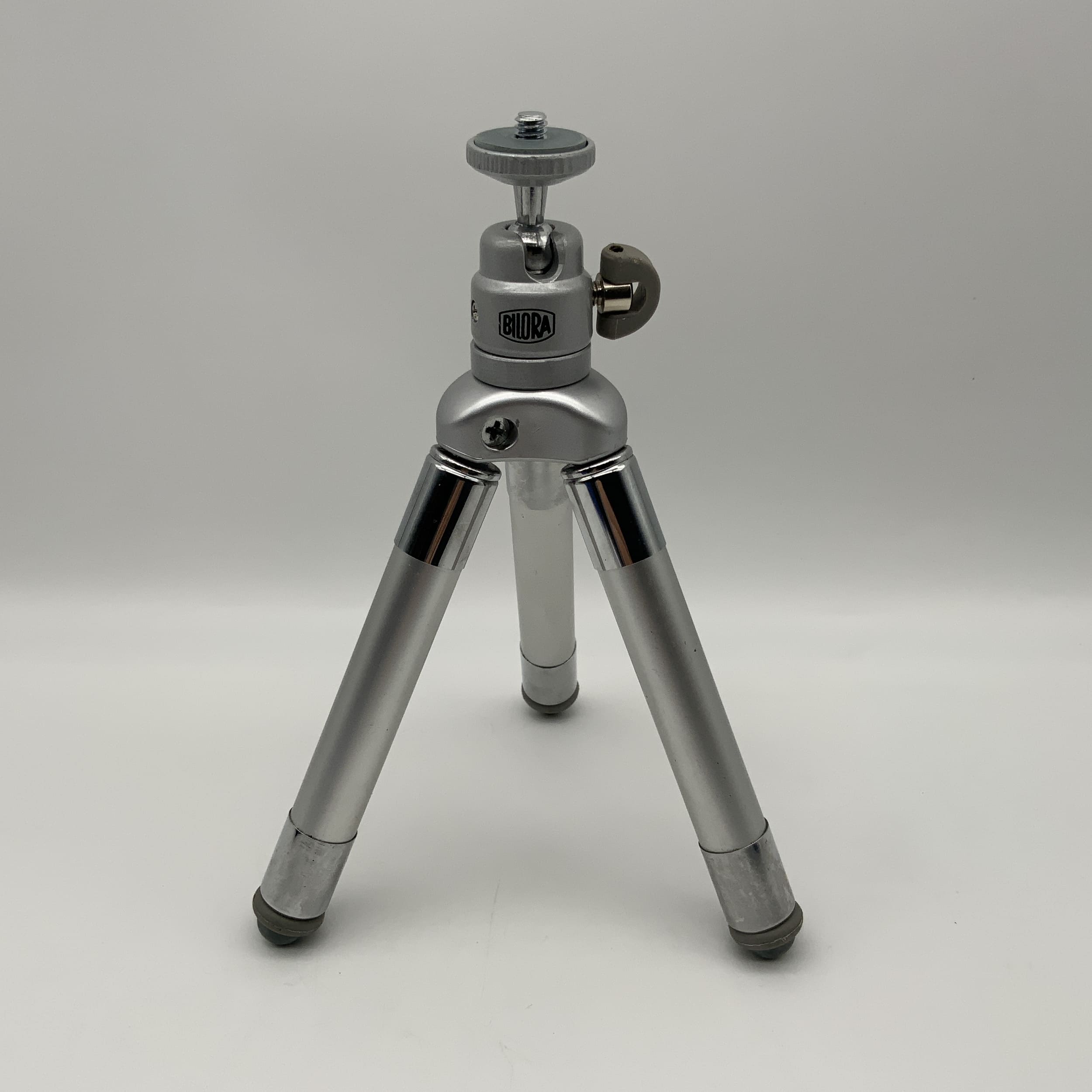 Trépied de table Bilora 1010, trépied argenté, trépied de poche