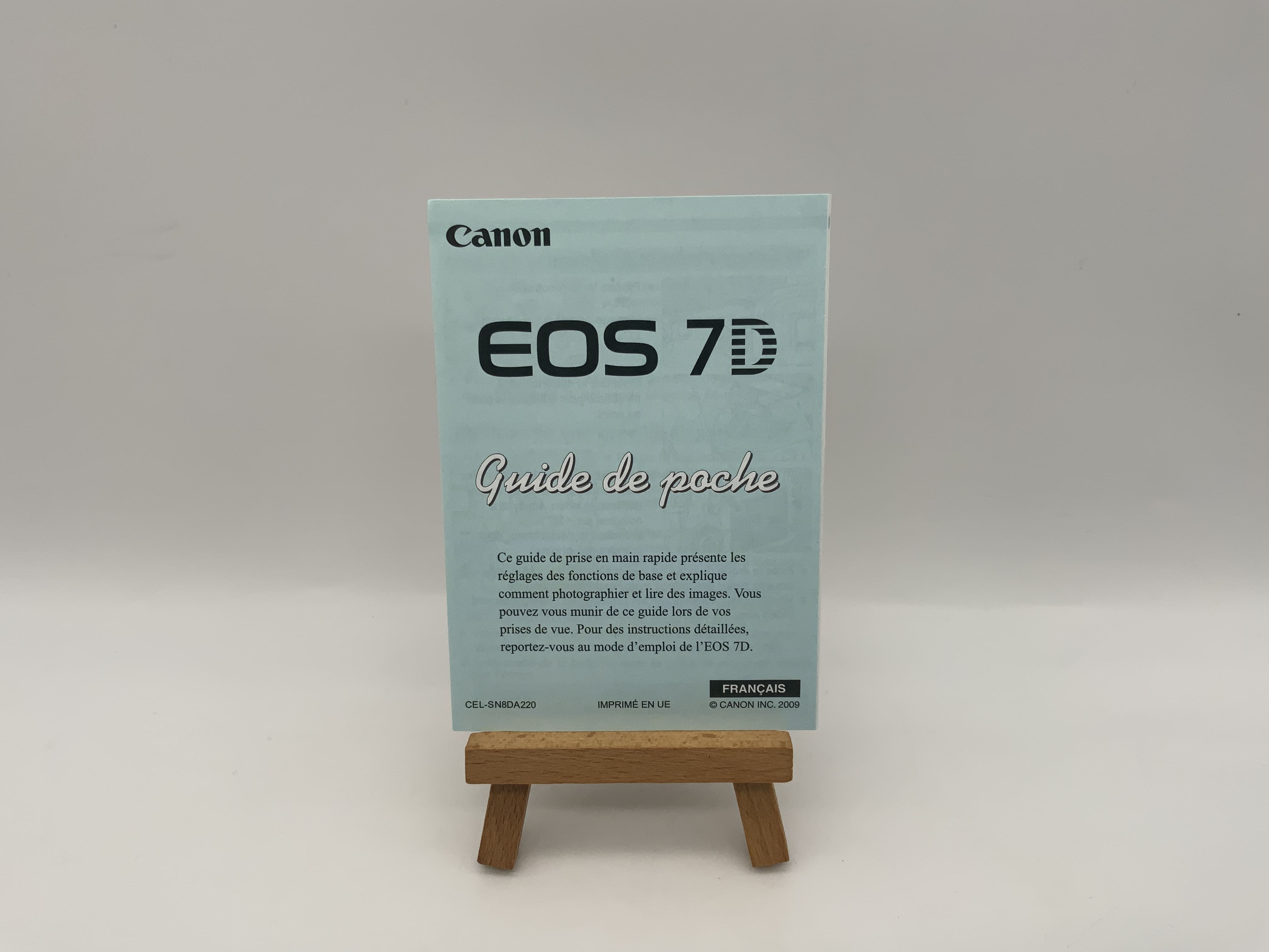 Guide de démarrage rapide du Canon EOS 7D (français) - Manuel d'utilisation