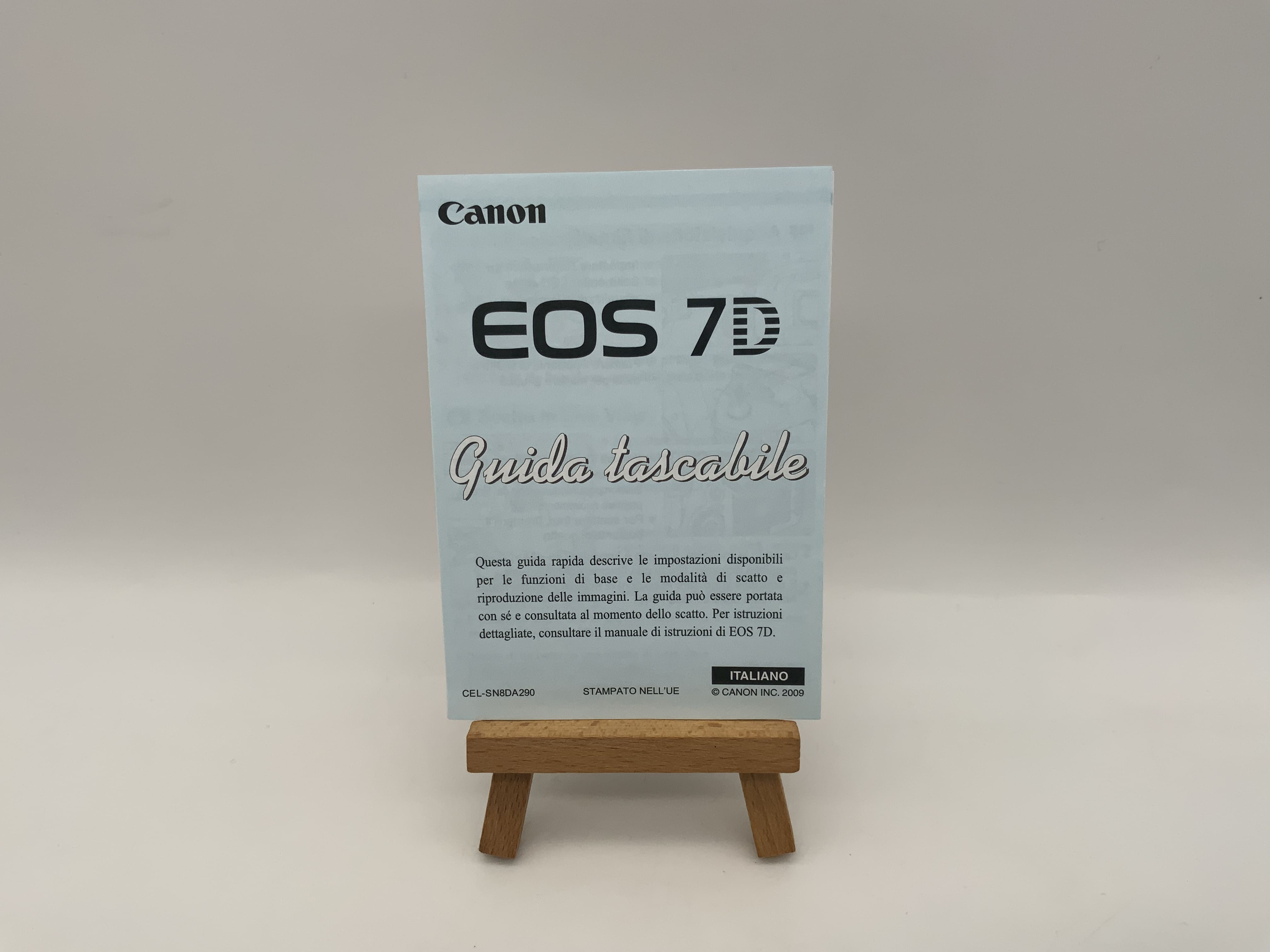 Guide de démarrage rapide du Canon EOS 7D (italien) - Manuel d'utilisation