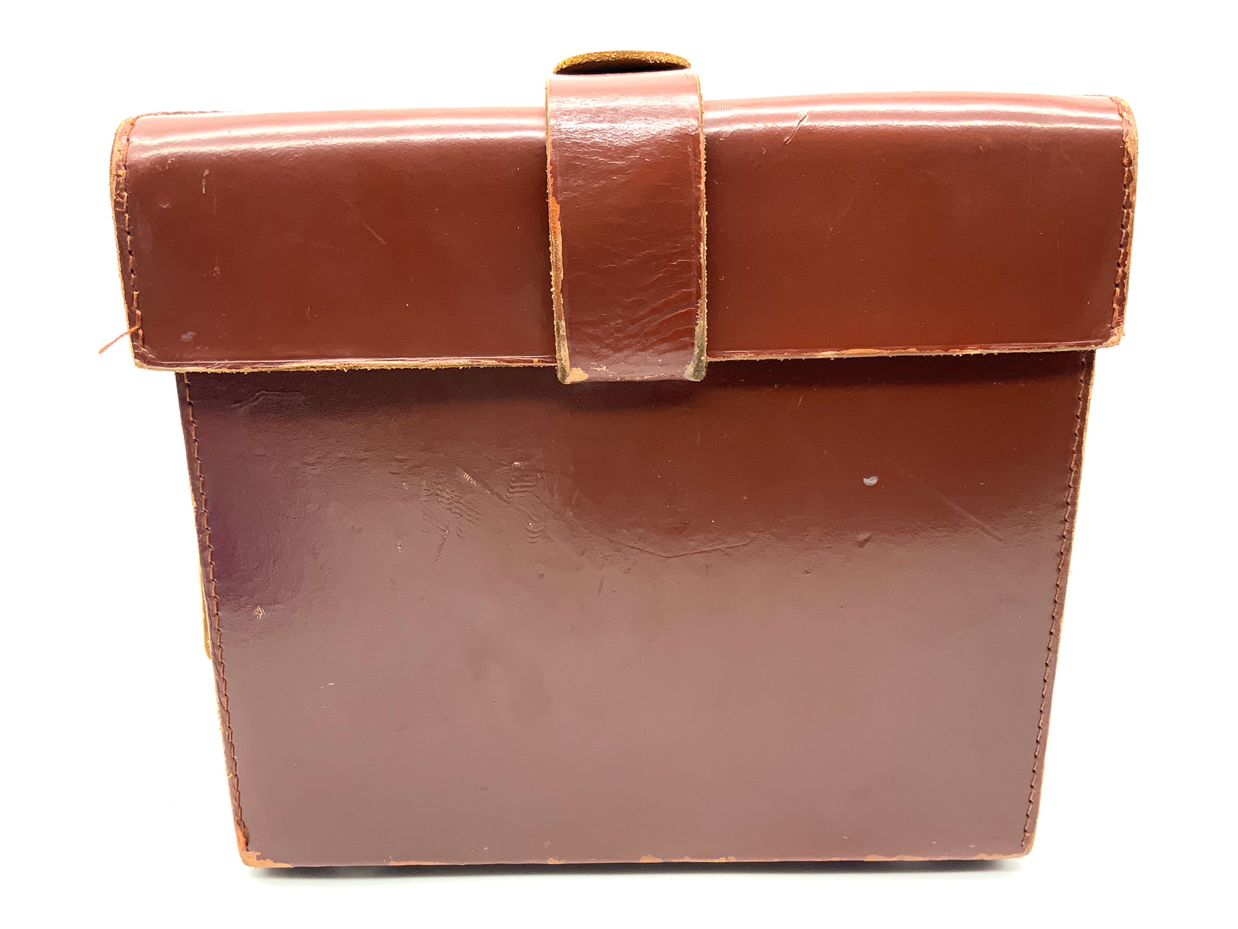 Sac Benser original en cuir marron, env. 16x20x11cm, sac pour appareil photo.