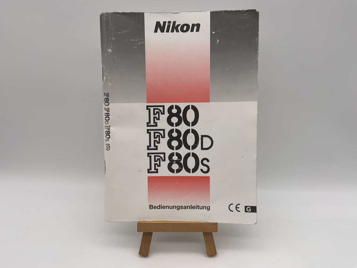 Manuel d'utilisation Nikon F80 / F80D / F80S (allemand)