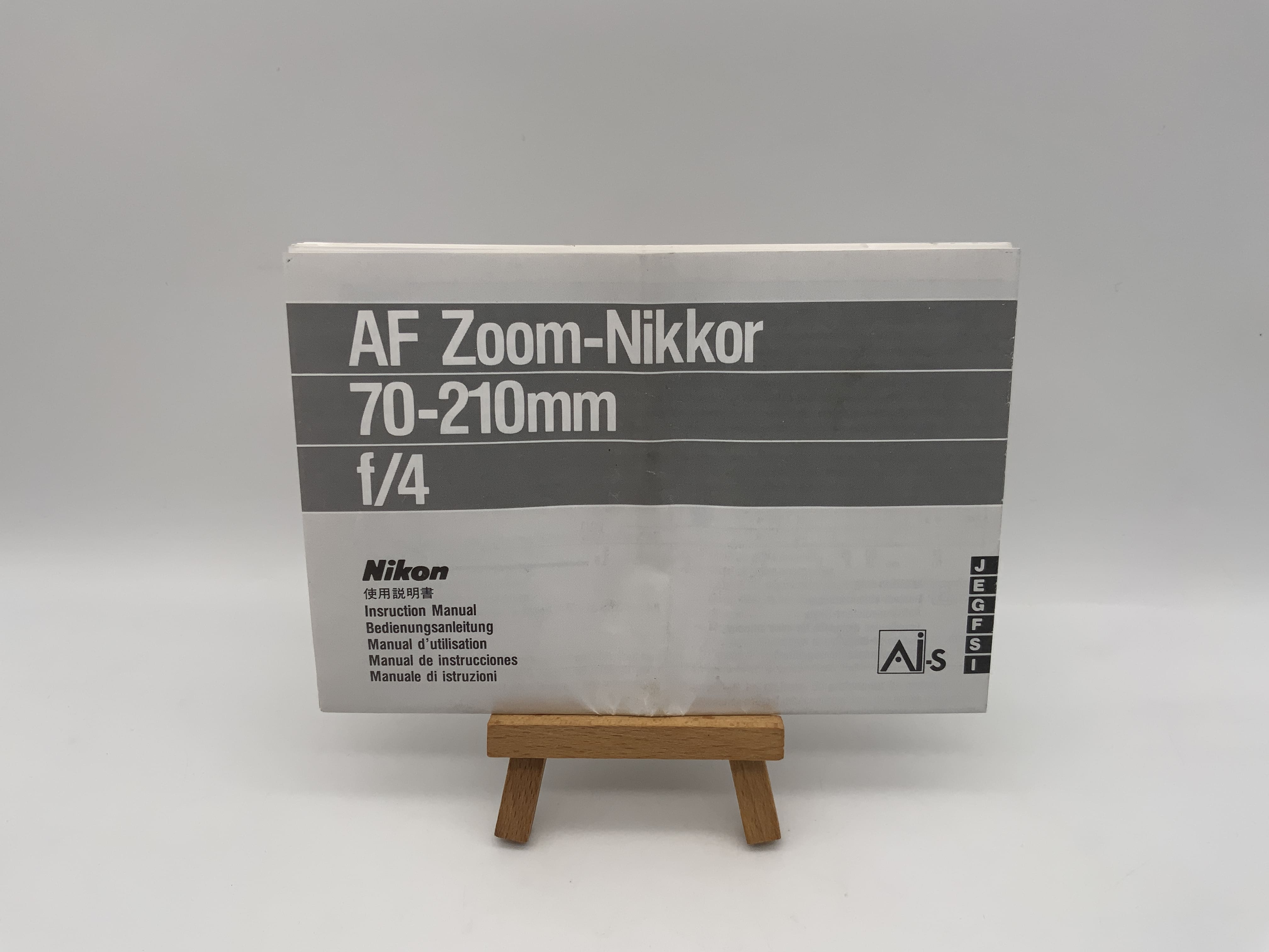 Nikon AF Zoom-Nikkor 70-210mm f/4 User Manual (German)