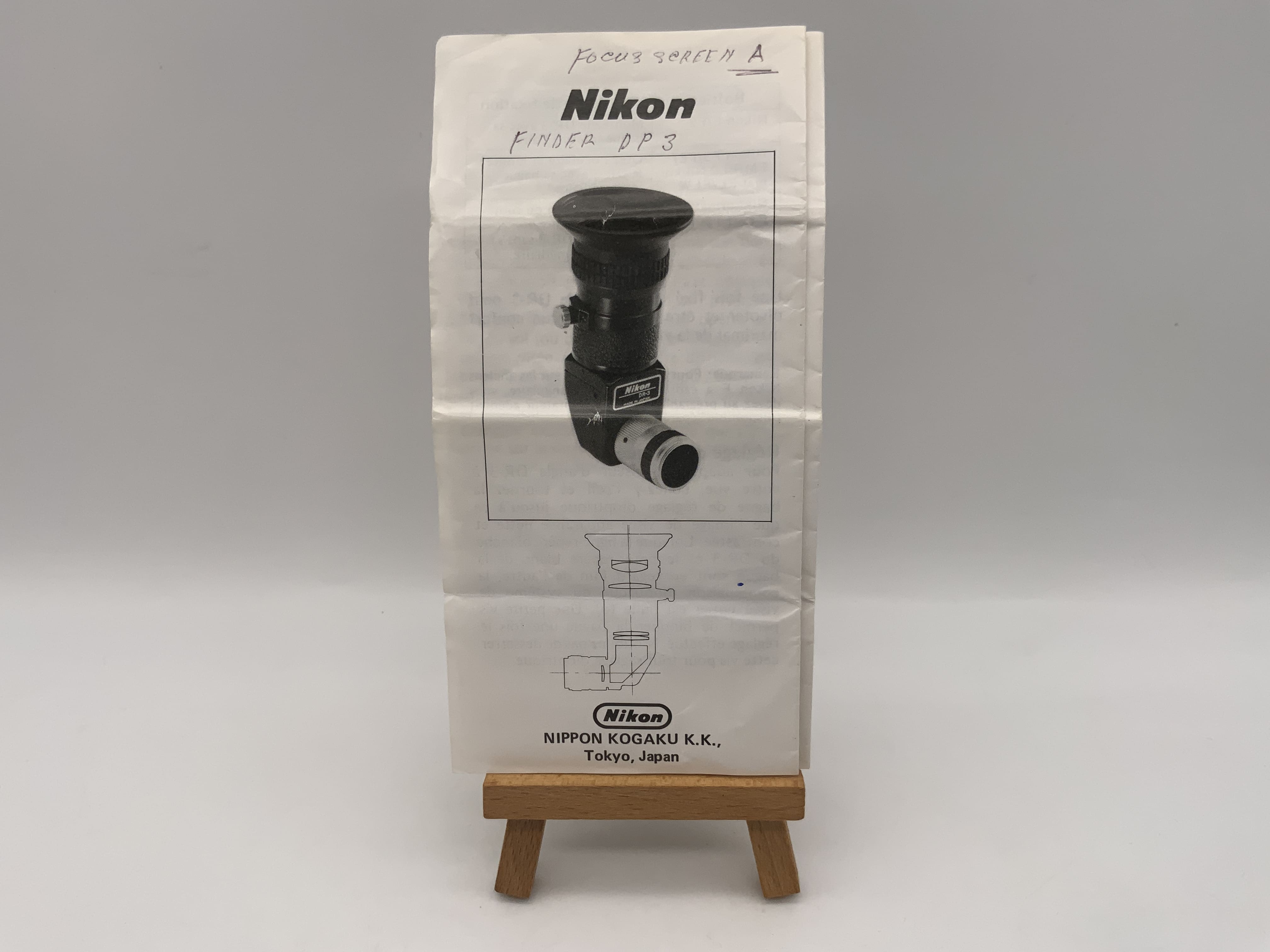Manuel d'utilisation du viseur d'angle droit Nikon DR-3 (allemand)