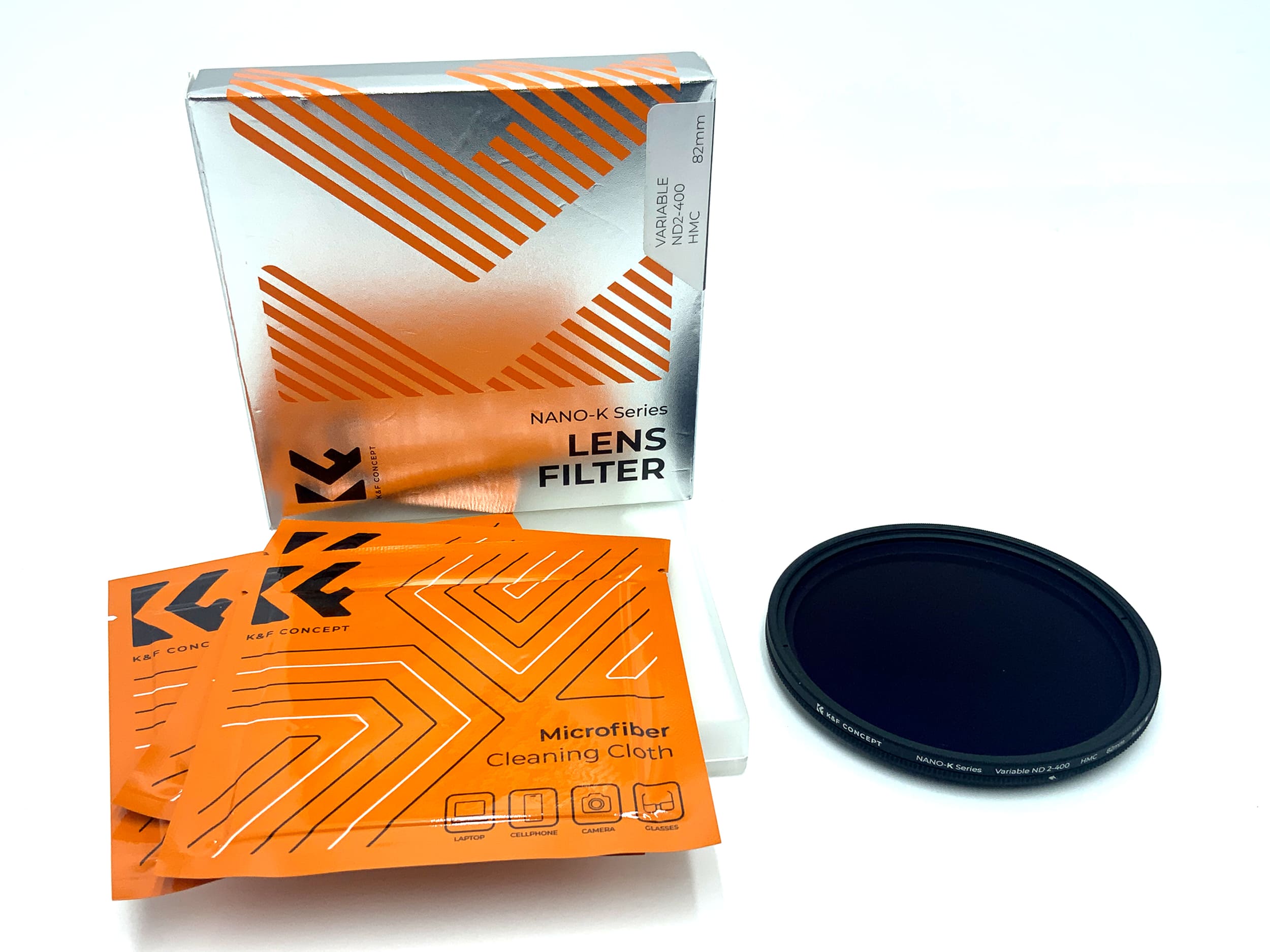 K&F Concept Graufilter Nano-K Series Variable ND2-400 HMC in OVP Filter 82mm