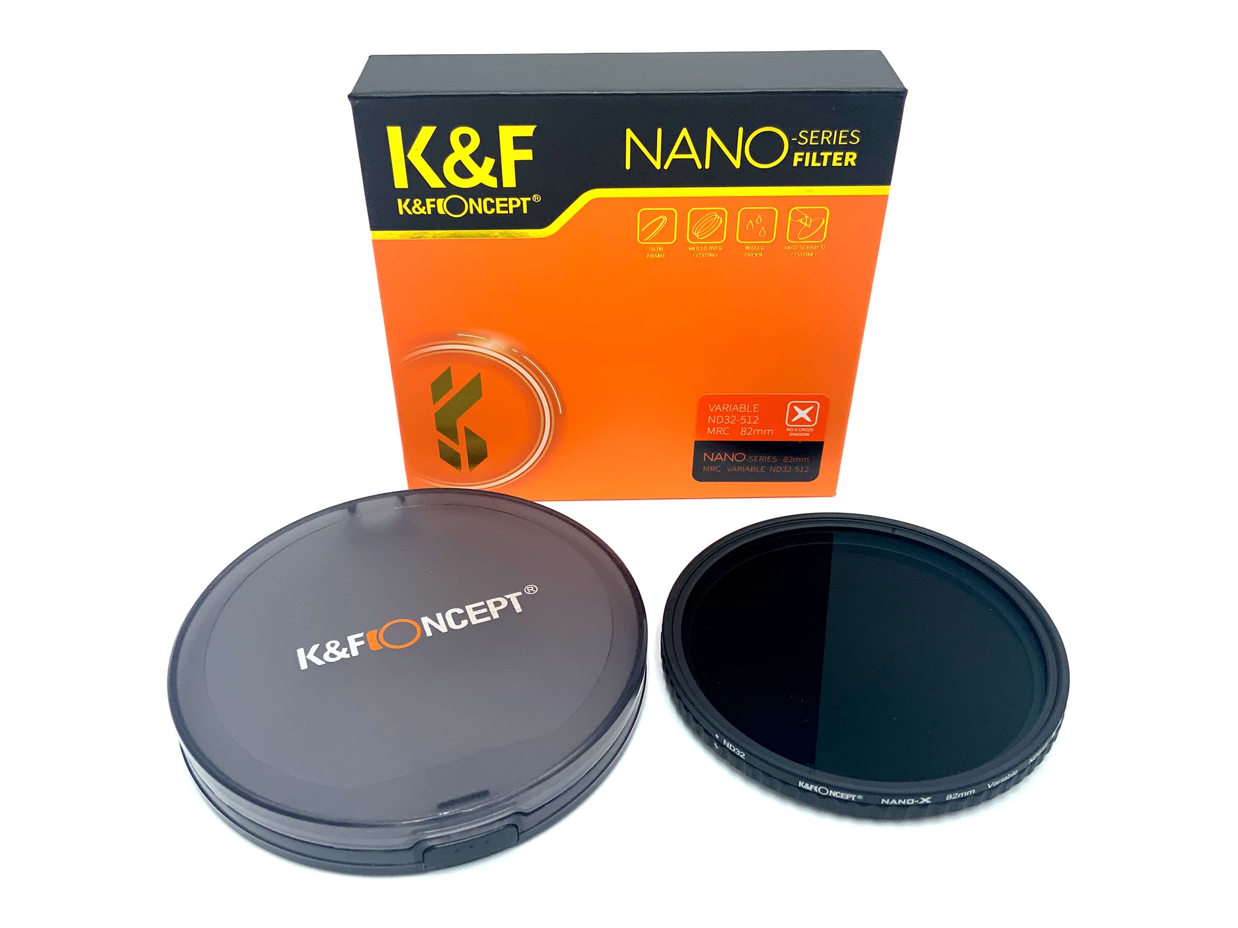 K&F Concept Graufilter Nano-X Serie Variable ND32-512 MRC in OVP Filter 82mm