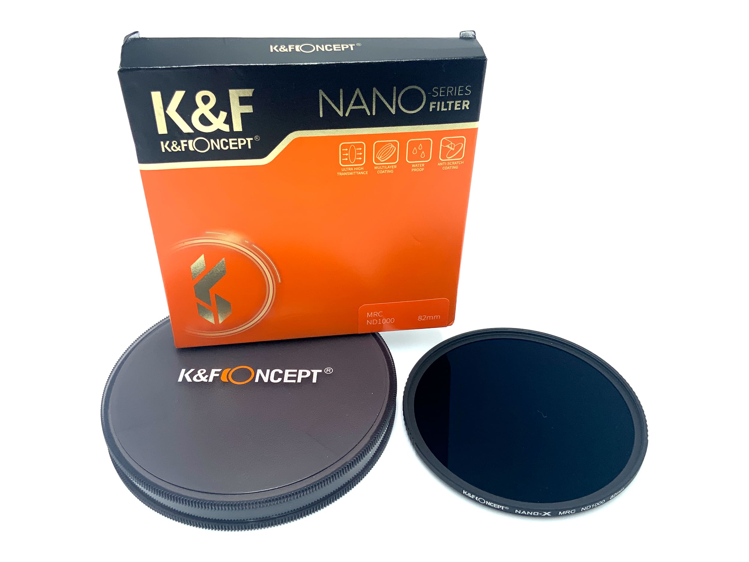 K&F Concept Graufilter Nano-X Serie MRC ND1000 in OVP Filter 82mm Kreisförmig