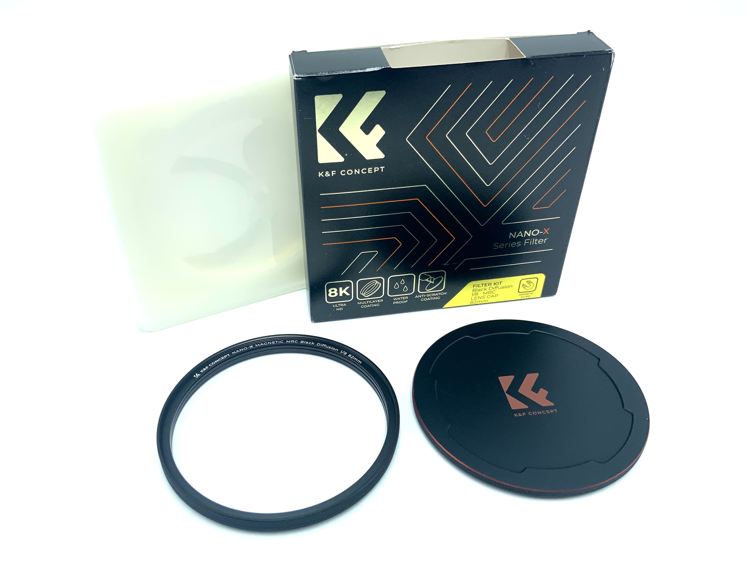 K&F Concept Filter Kit Nano-X Serie Black Diffusion 1/8 MRC+Lens Cap in OVP 82mm