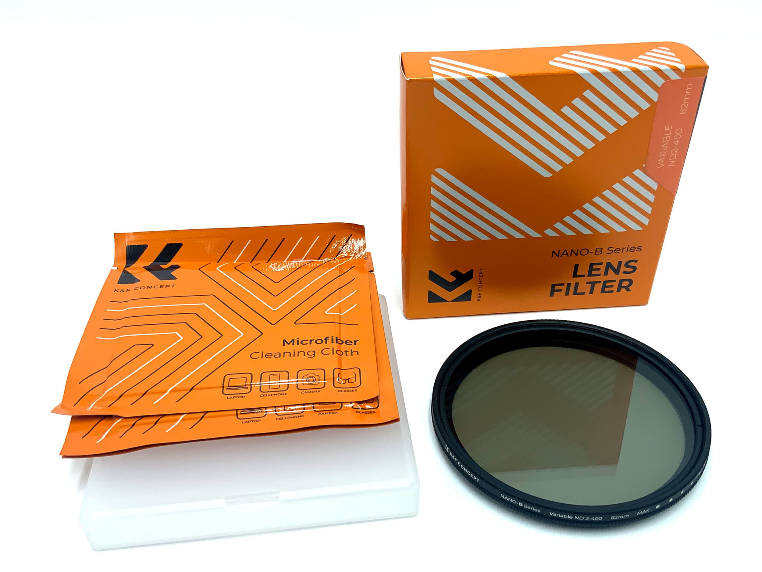 K&F Concept Graufilter Nano-B Variable ND2-400 in OVP Filter 82mm Kreisförmig