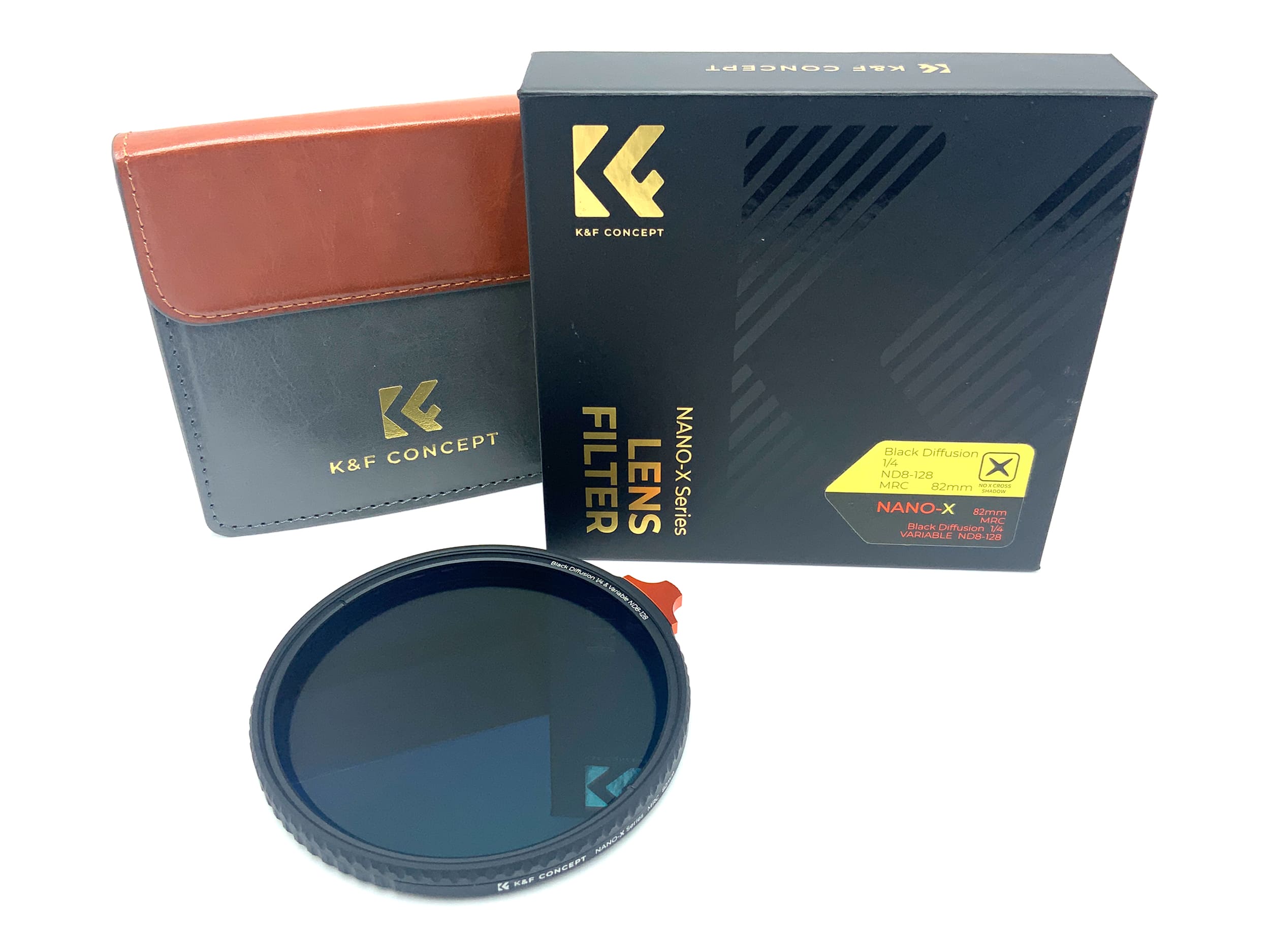 K&F Concept Effektfilter Nano-X MRC Black Diffusion 1/4&Variable ND8-128 82mm