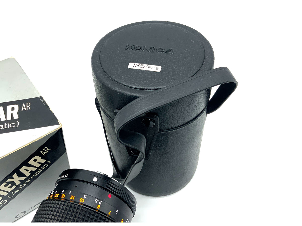 Konica Hexanon OVP 135mm 1:3.5 prime lens (Konica AR)