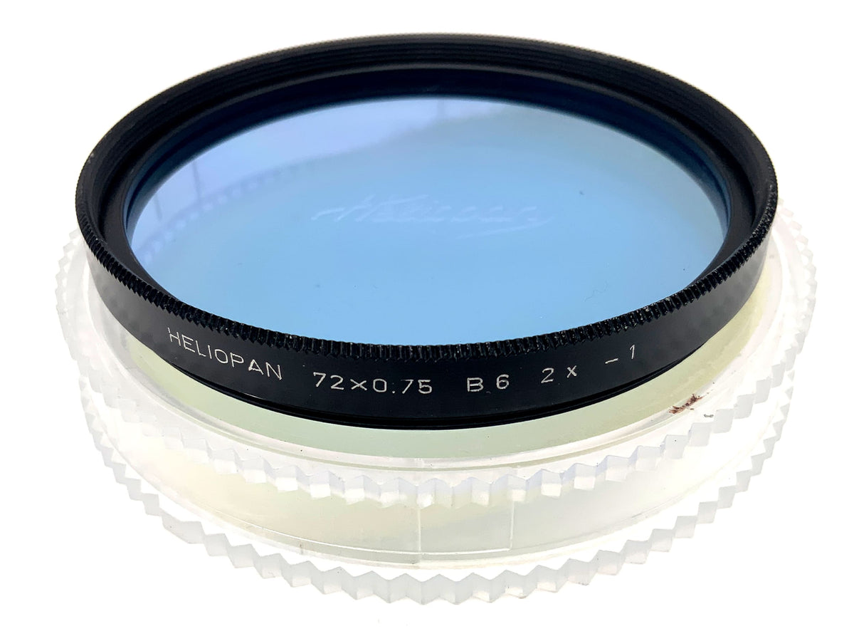 Heliopan Farbfilter blau/blue B6 2x -1 72x0.75 im Etui Filter 72mm Kreisförmig