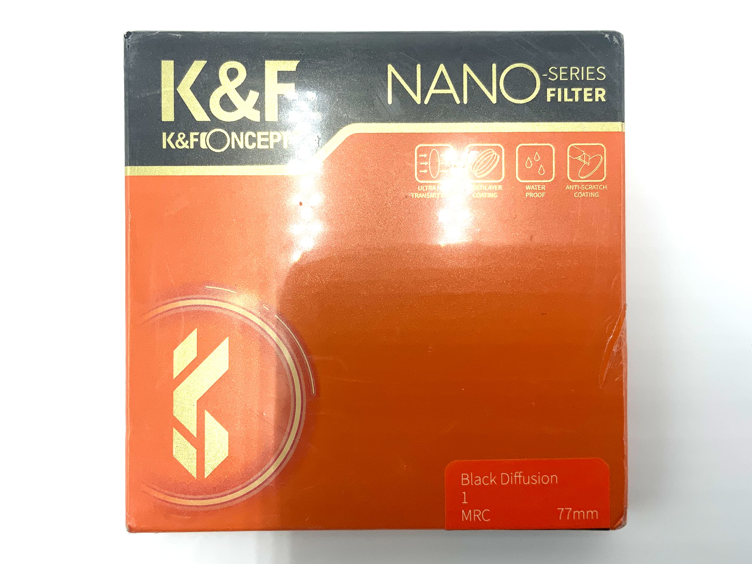 K&F Concept Black Diffusion 1 Nano Series MRC in OVP Filter 77mm Kreisförmig