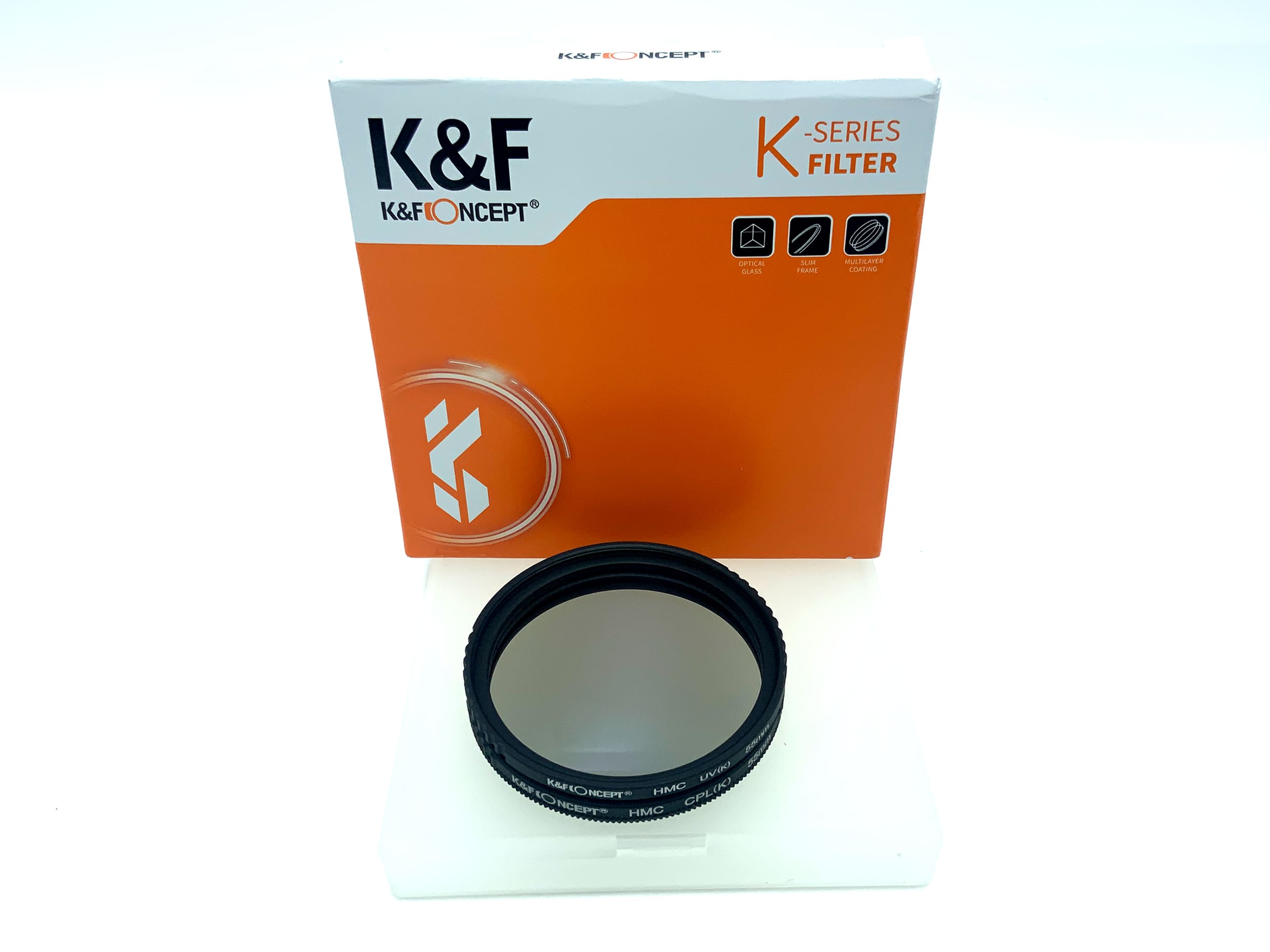 K&F Concept Filter Kit Nano-K UV(K)+CPL(K) in OVP Filter 55mm Kreisförmig