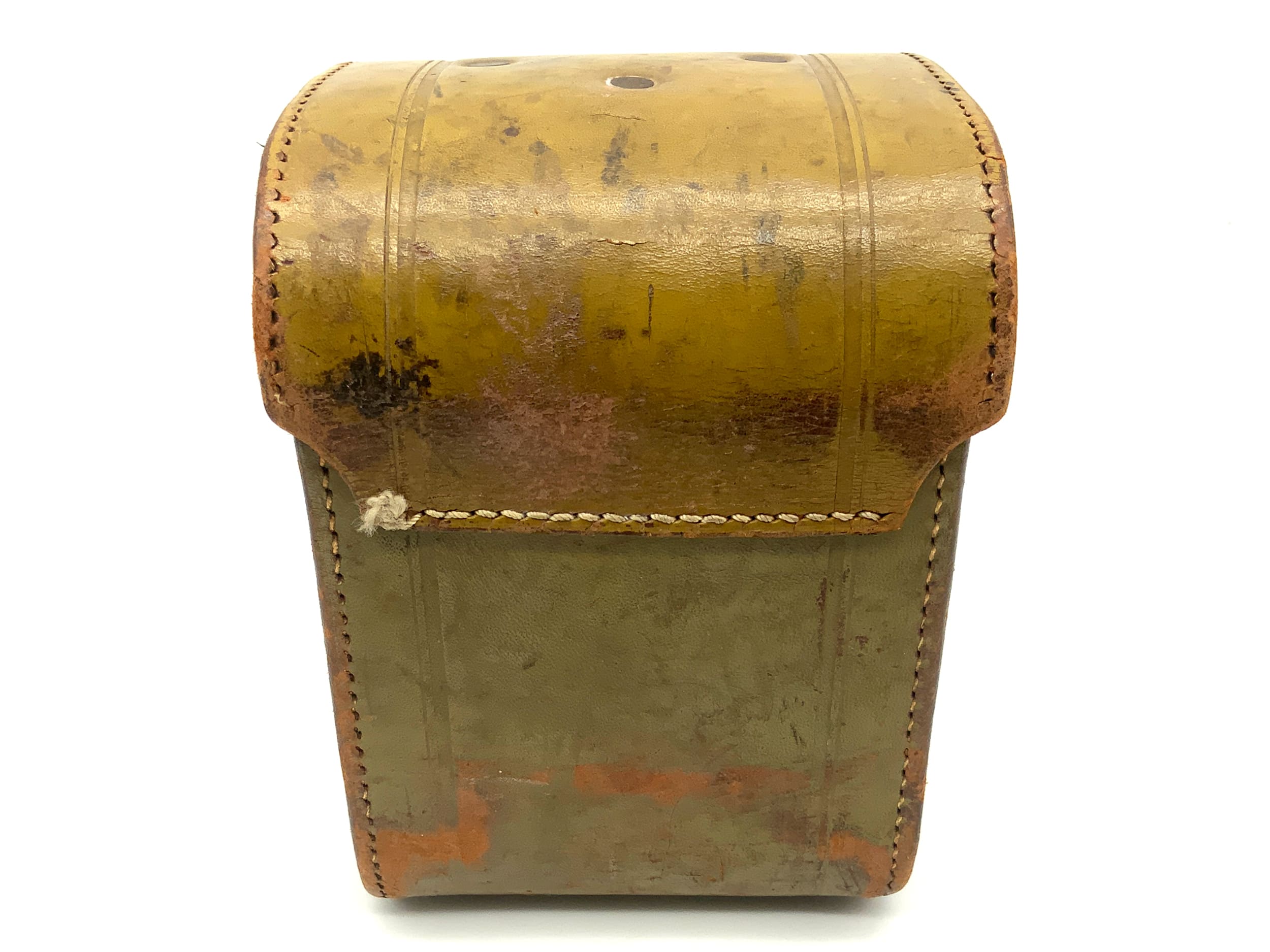 Sac Rollei Ready, sac en cuir vert ! Très usagé ! Sac pour appareil photo