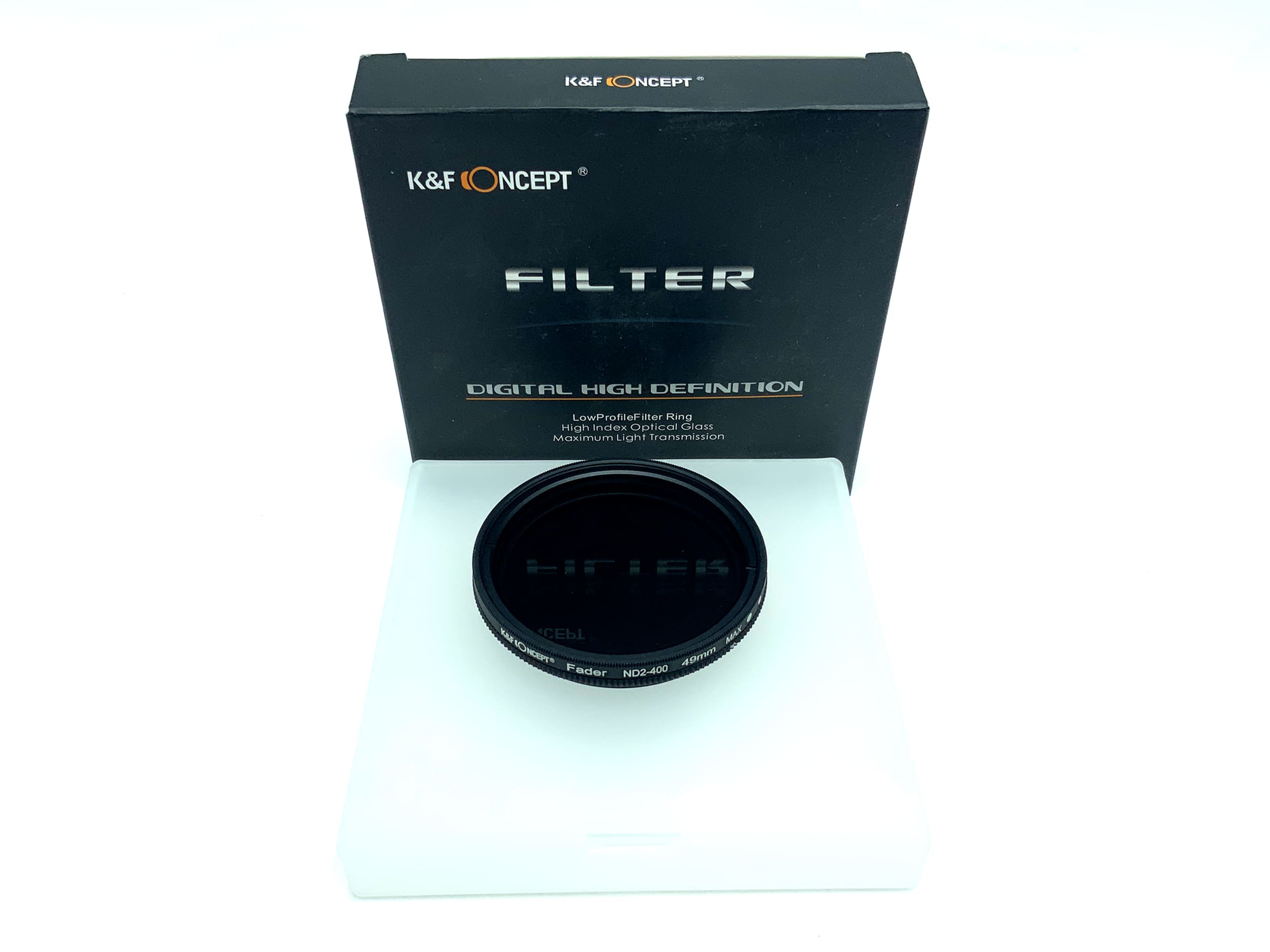 K&F Concept Graufilter Fader Variable ND2-400 in OVp Filter 49mm Kreisförmig