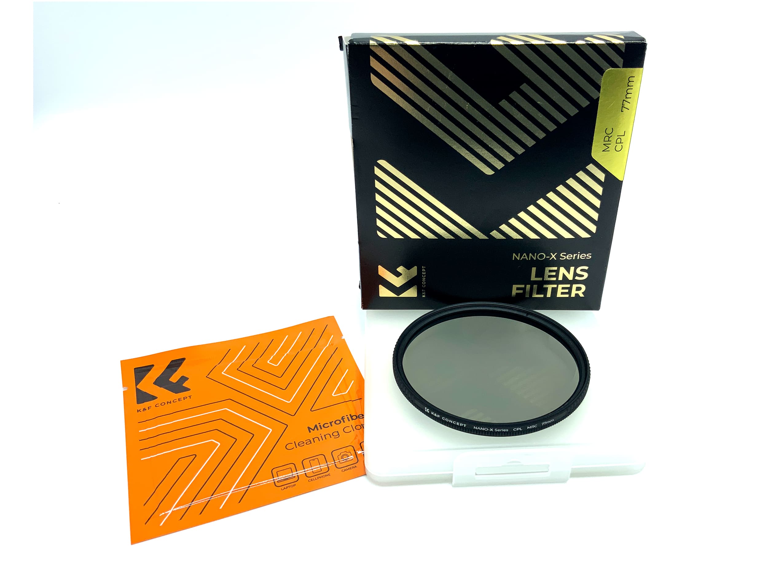 K&F Concept Polfilter Nano-X MRC PLC in OVP Filter 77mm Kreisförmig