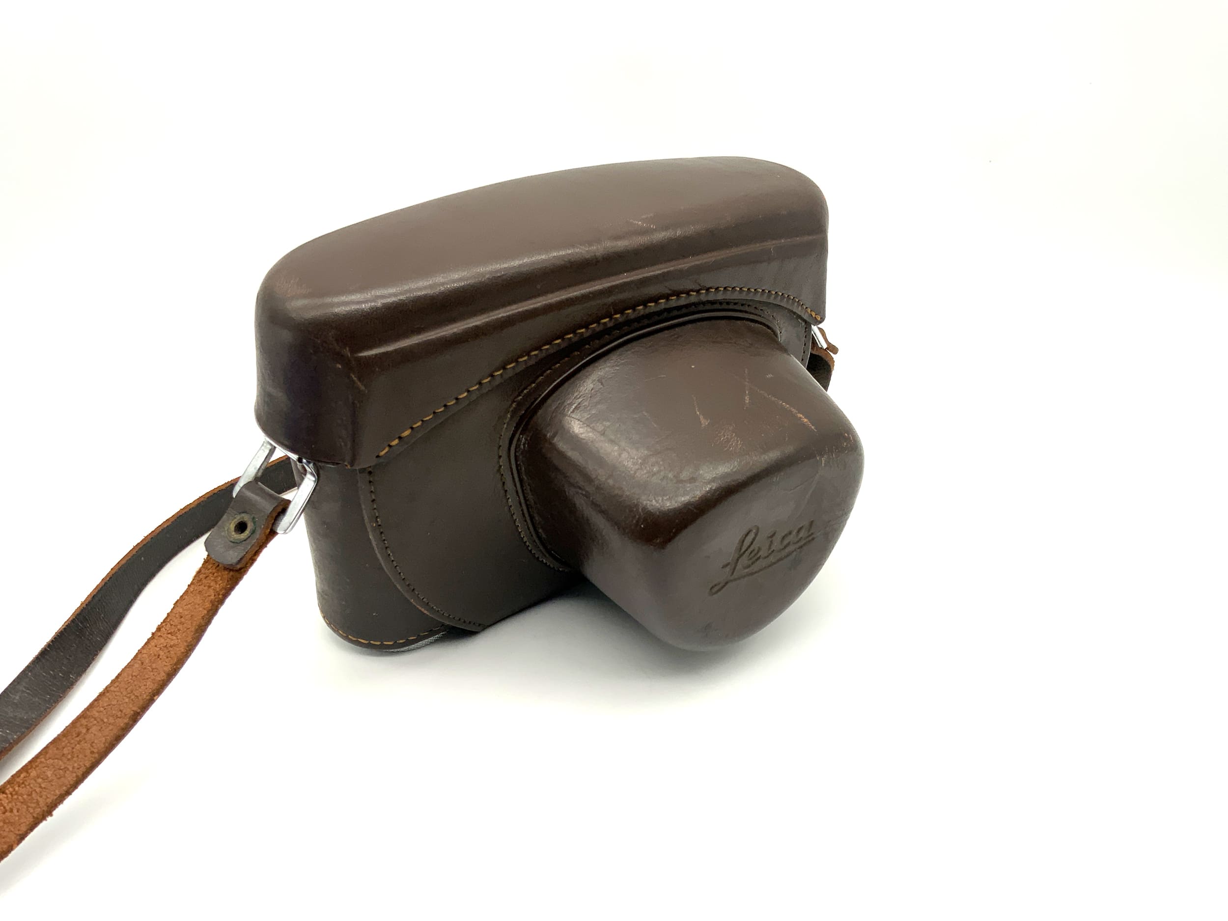 Étui compatible Leica IIIG, sac photo en cuir marron
