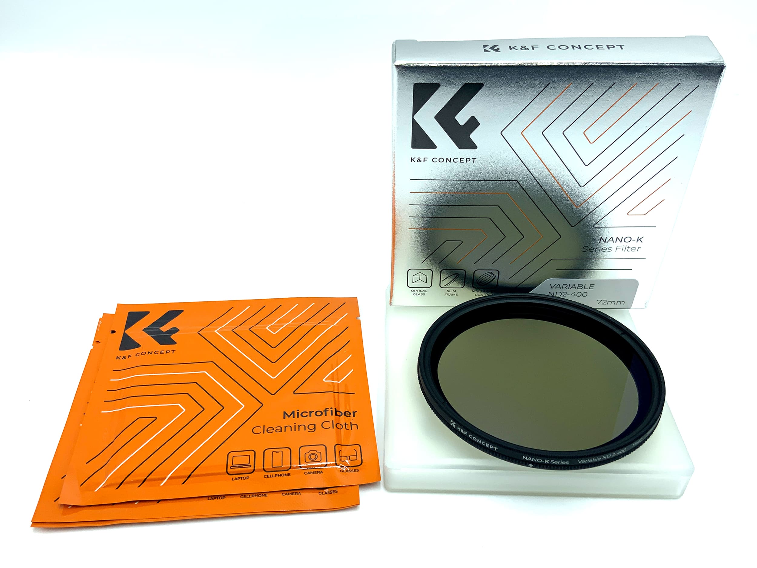 K&F Concept Graufilter Nano-K Variable ND2-400 HMC OVP Filter 72mm Kreisförmig