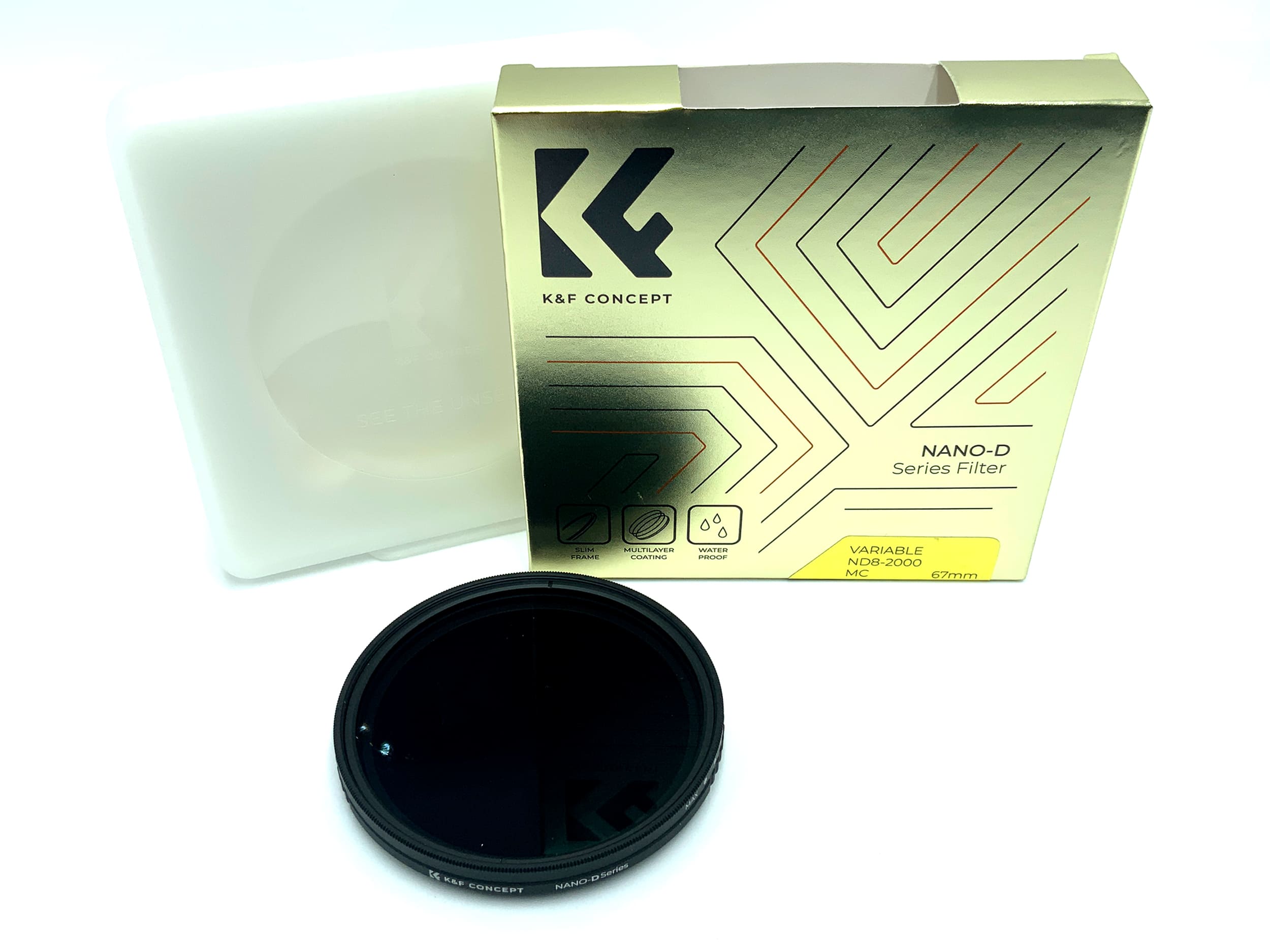 K&F Concept Graufilter Nano-D MC Variable ND8-2000 OVP Filter 67mm Kreisförmig
