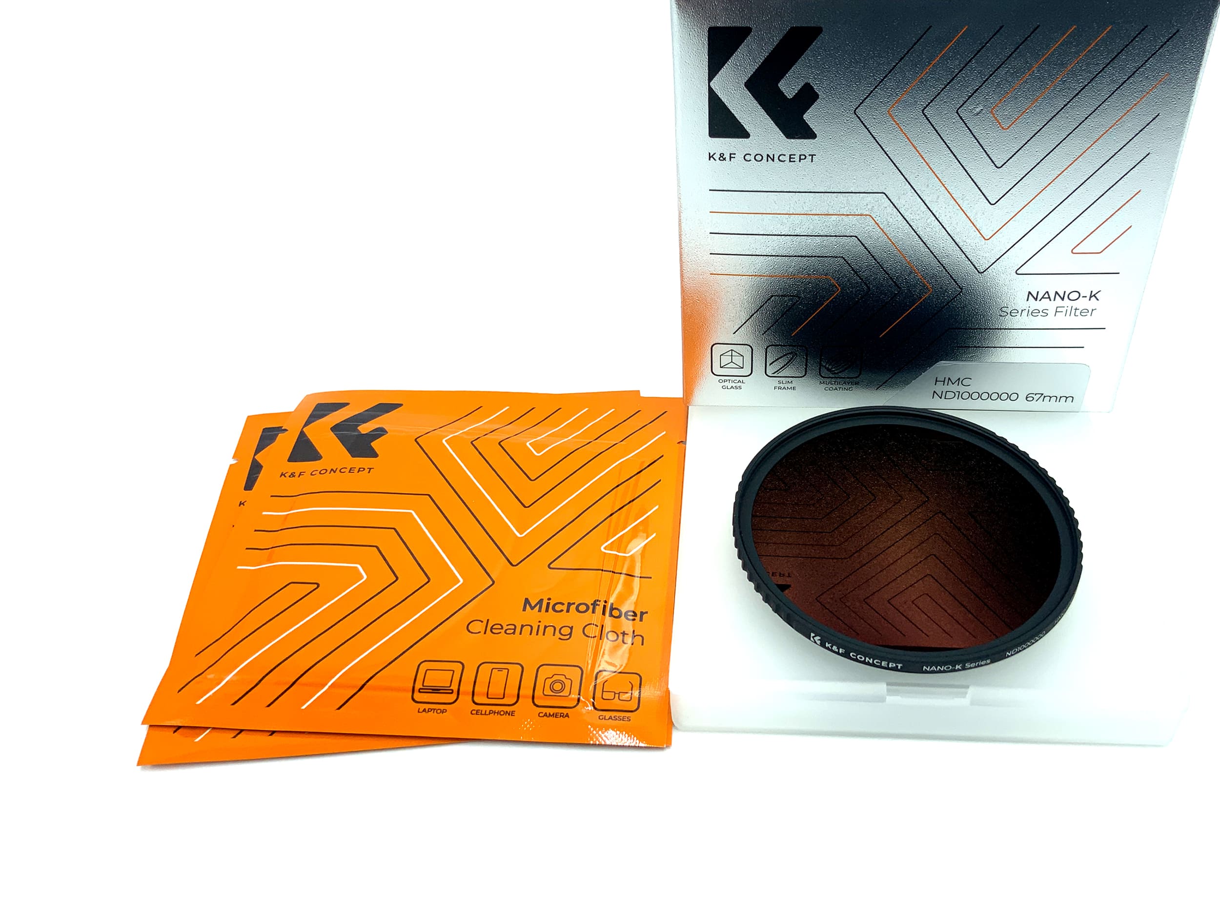K&F Concept Graufilter Nano-K HMC ND1000000 in OVP Filter 67mm Kreisförmig