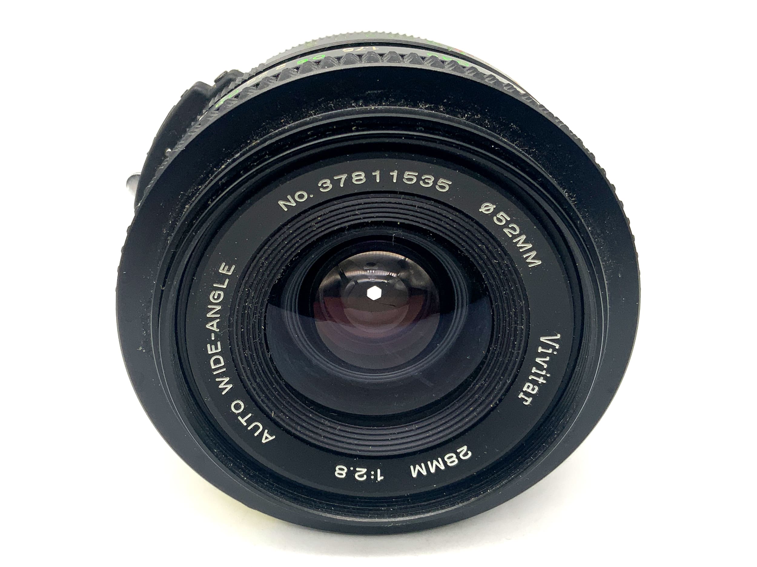 Objectif Vivitar 28 mm 1:2.8 à focale fixe grand angle automatique (Konica AR)