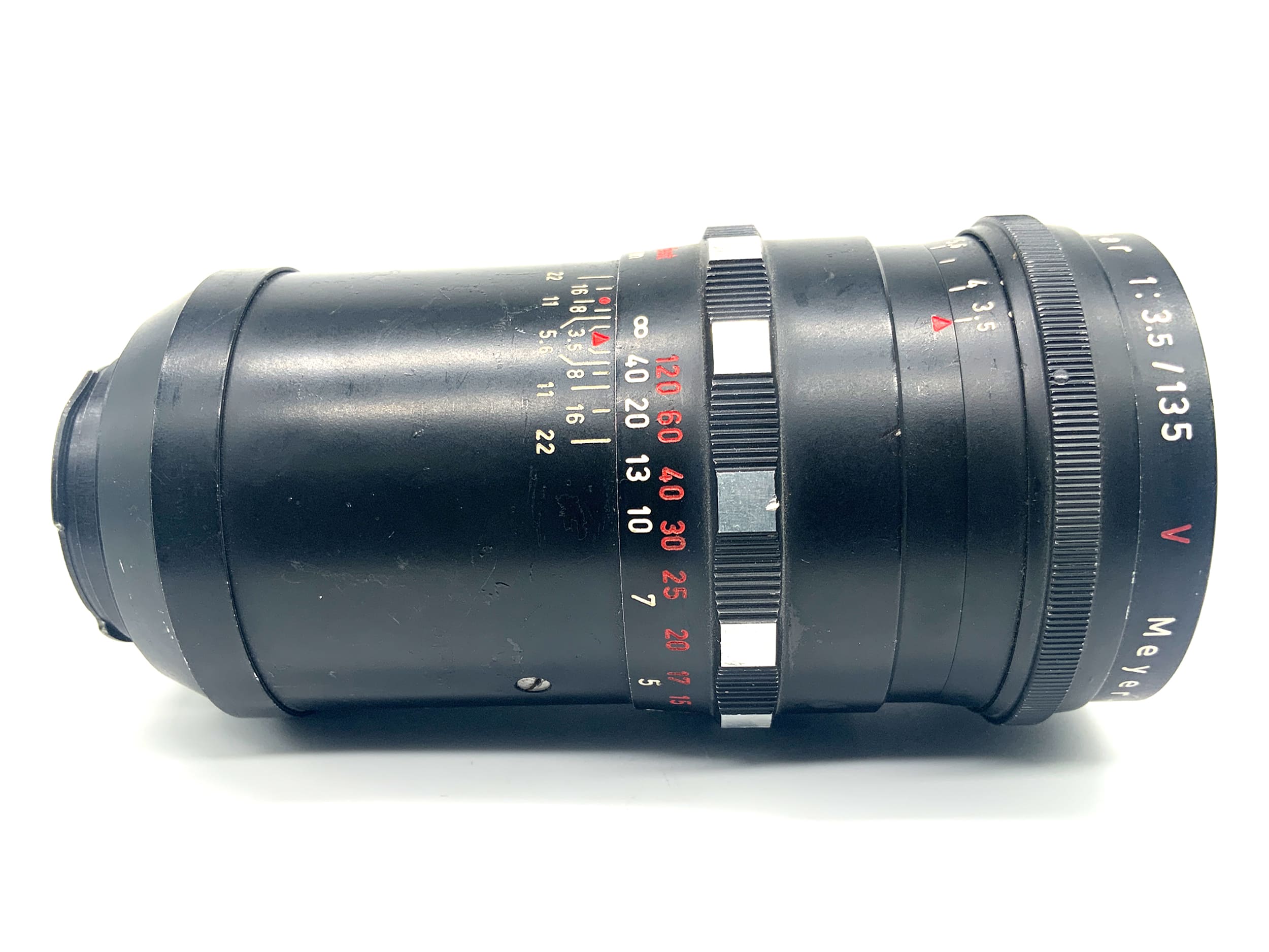 Meyer-Optik Görlitz Primotar red V 135mm 1:3.5 Festbrennweite (Exa) Pilz!