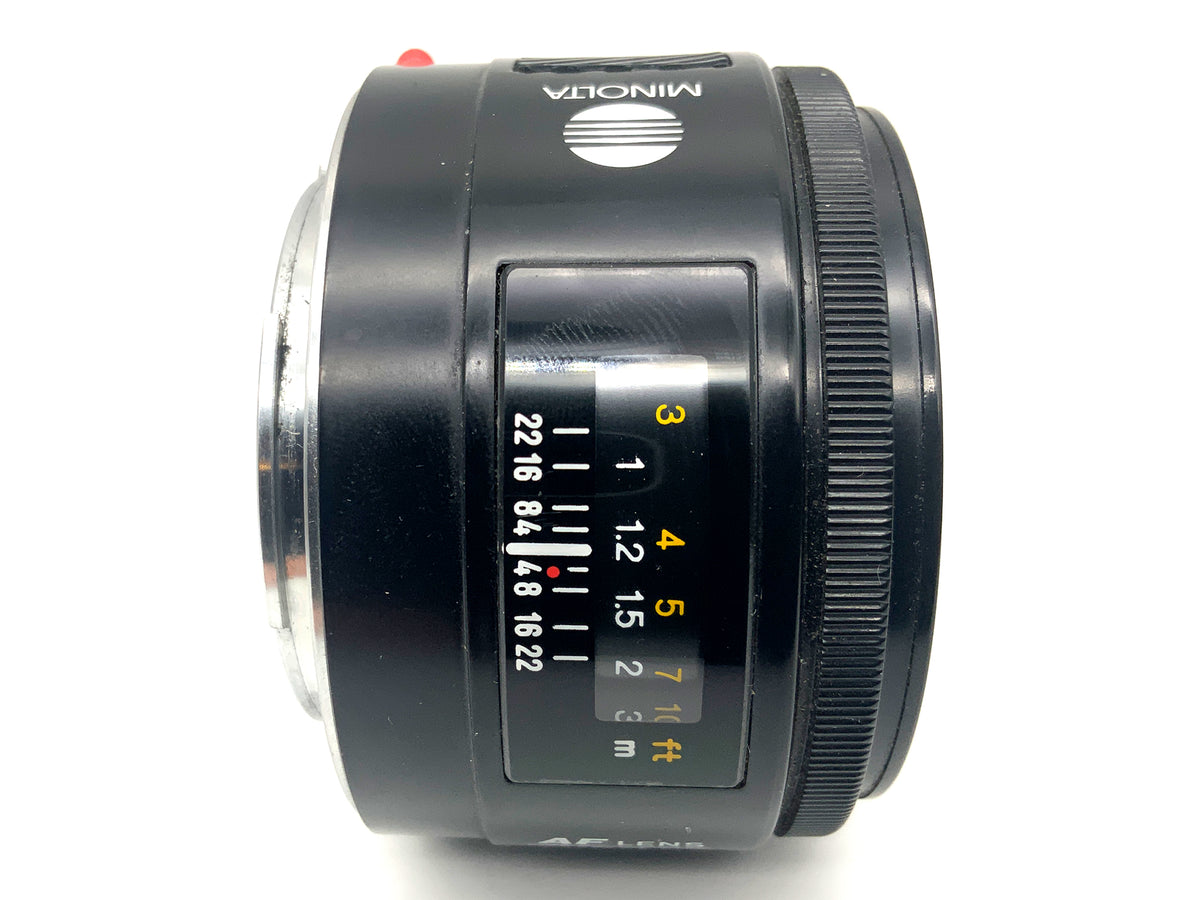 Minolta 50mm 1:1.4(22) lens AF fixed focal length autofocus (Minolta AF/Sony A)