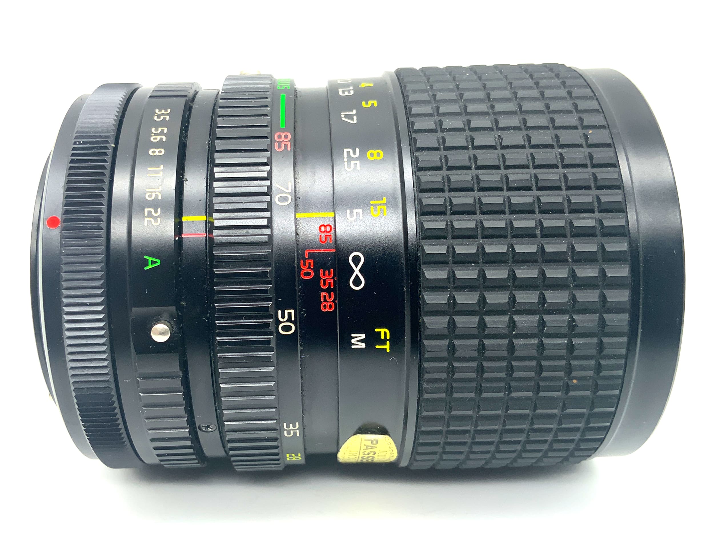 Objectif zoom Tokina 28-85mm 1:3.5-4.5 AT-X (Canon FD)