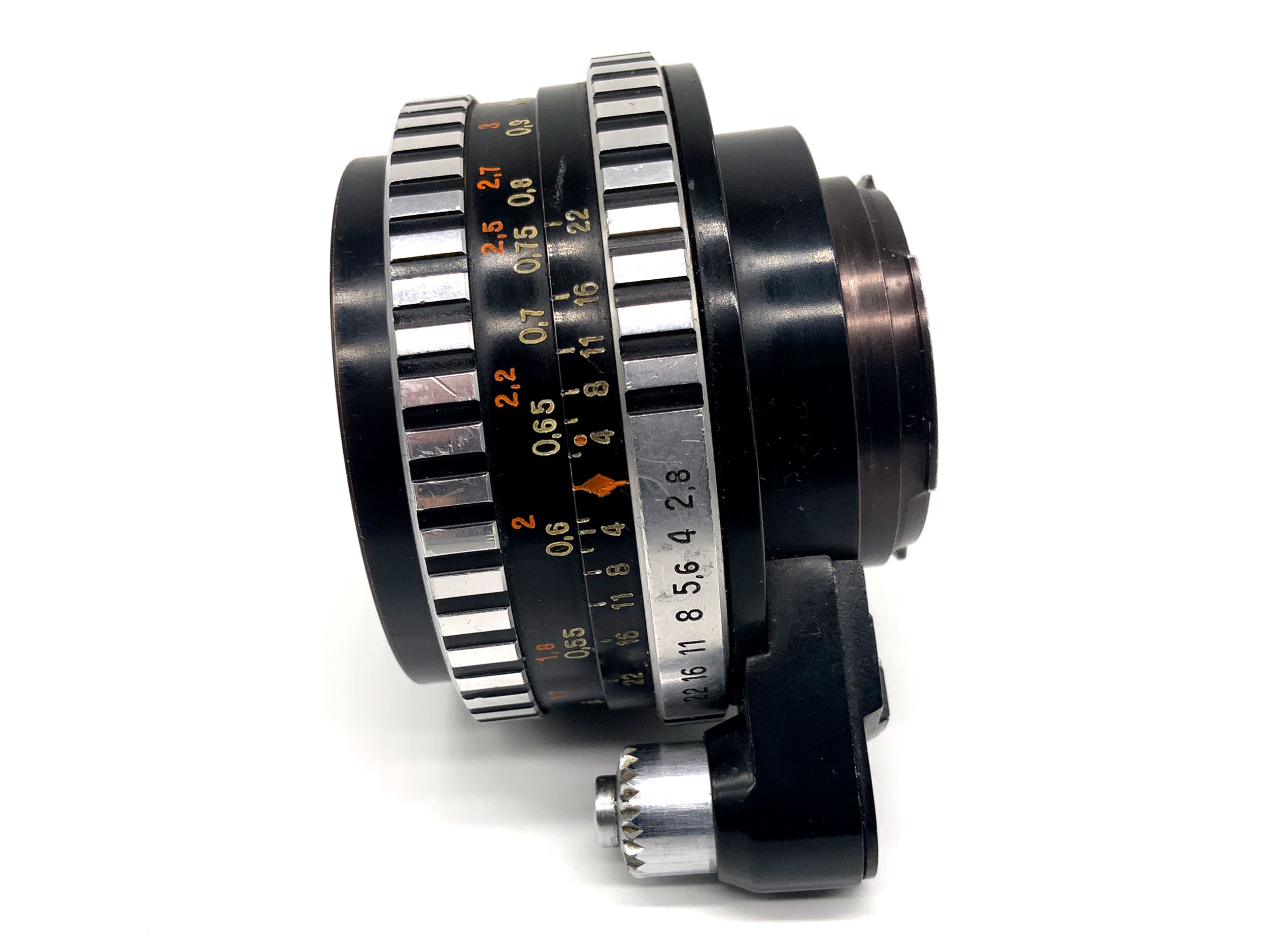 Carl Zeiss Jena Q1 Tessar 50mm 1:2.8 Objektiv Zebra Festbrennweite (EXA)