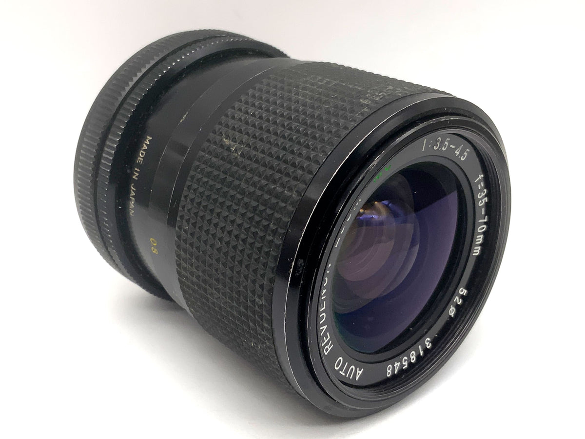 Objectif Revue 35-70mm 1:3.5-4.5 Auto Revuenon Zoom MC Zoom Lens (Canon FD)