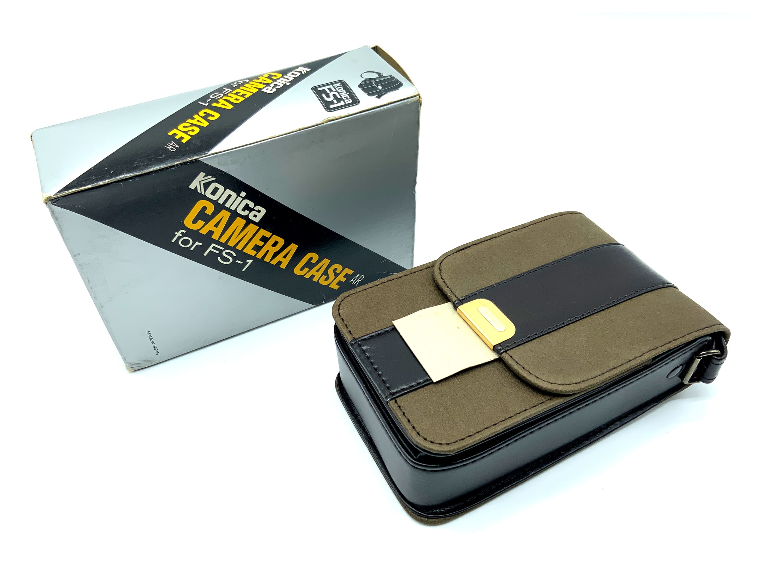 Konica FS-1 bag, brown/beige, original packaging