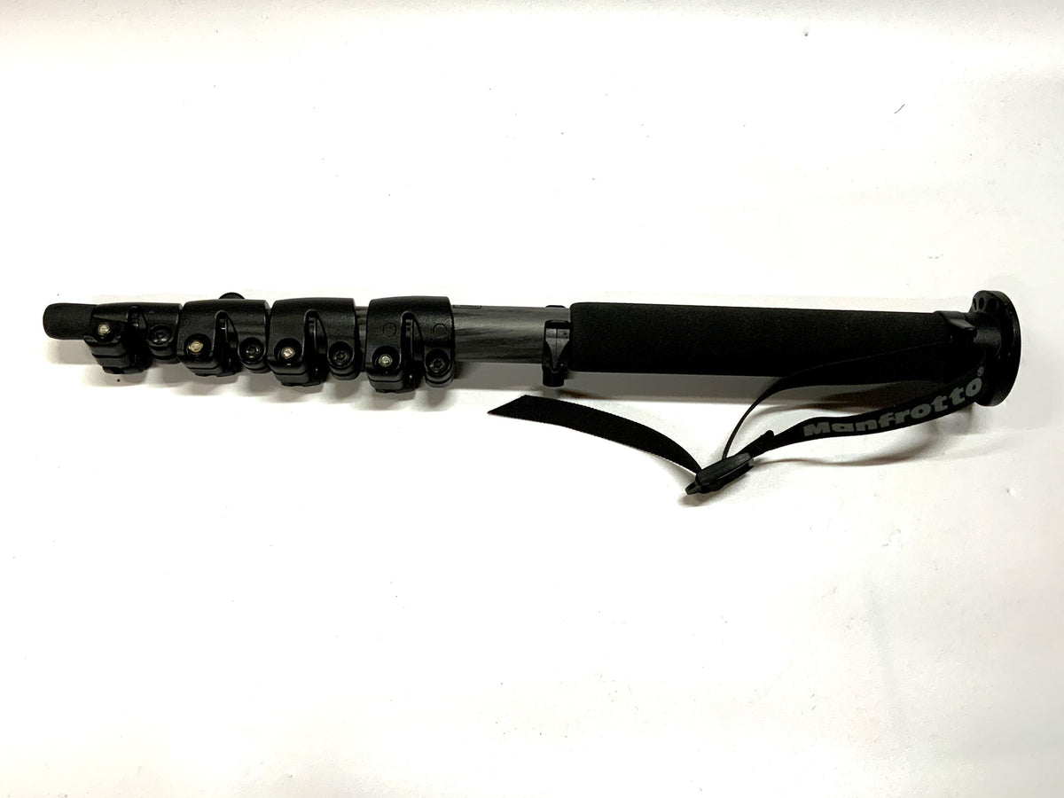Monopode Manfrotto 695CX en fibre de carbone noire, monopode en fibre de carbone, trépied en fibre de carbone