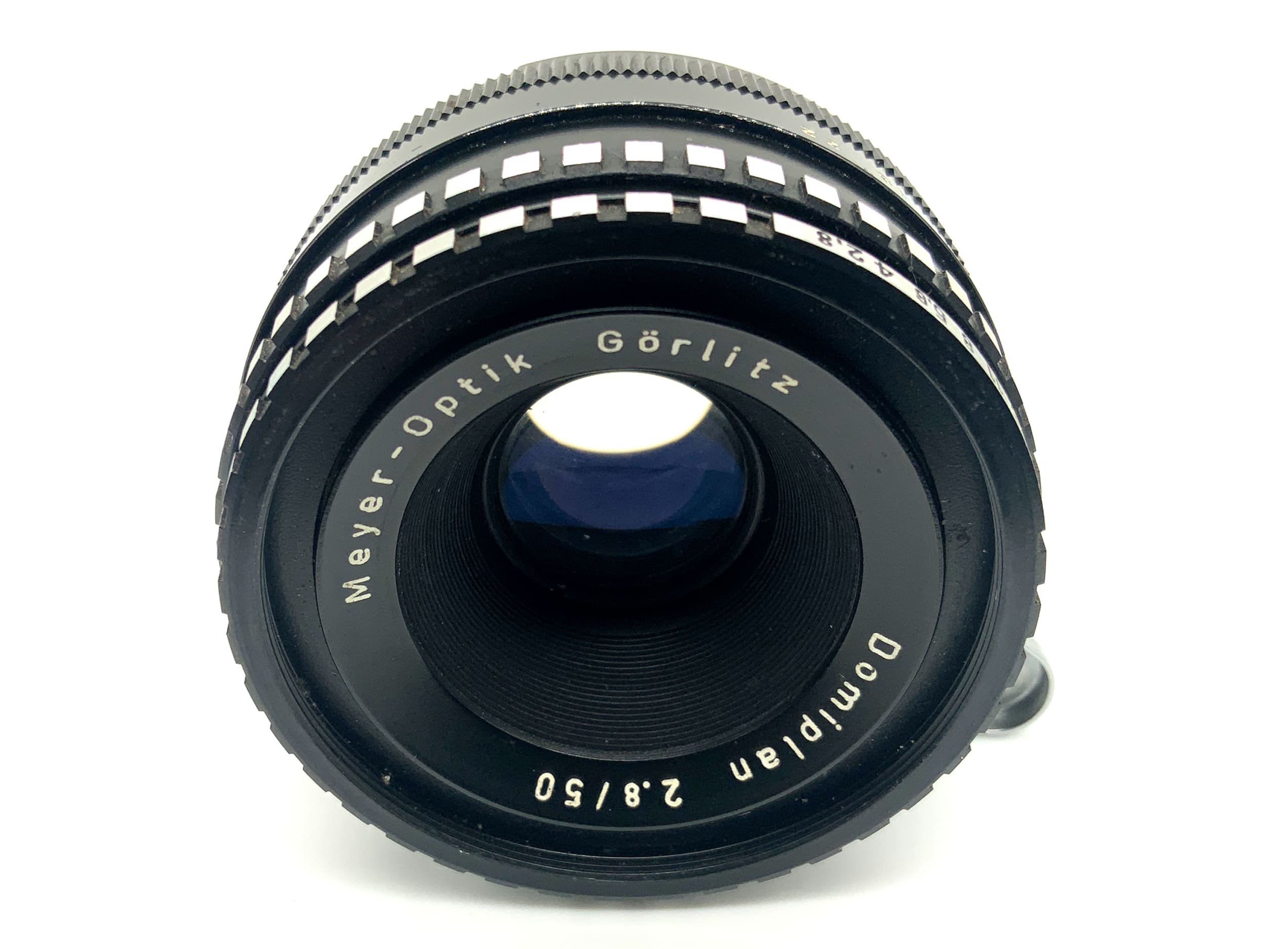 Meyer Optik Görlitz Domiplan 50mm 1:2,8 Objektiv Festbrennweite (EXA) Pilz!