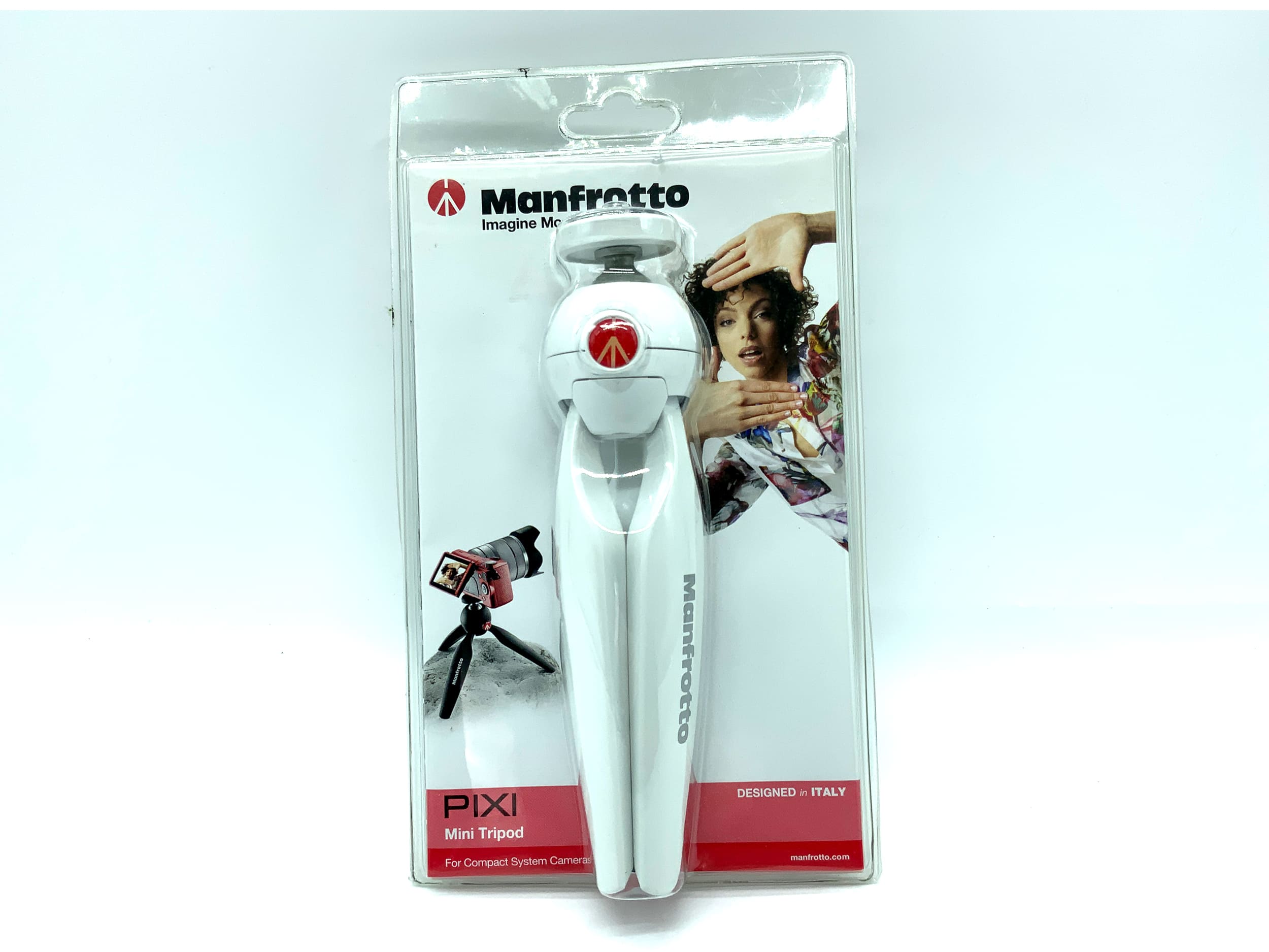 Mini trépied de table Manfrotto PIXI blanc