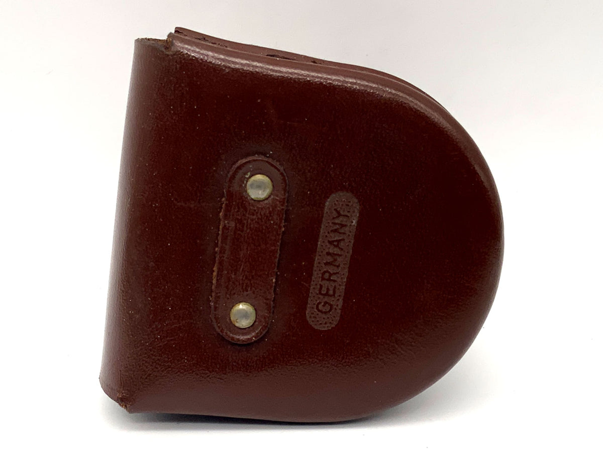 Étui en cuir marron Rollei RII pour objectif Rolleiflex Baj2