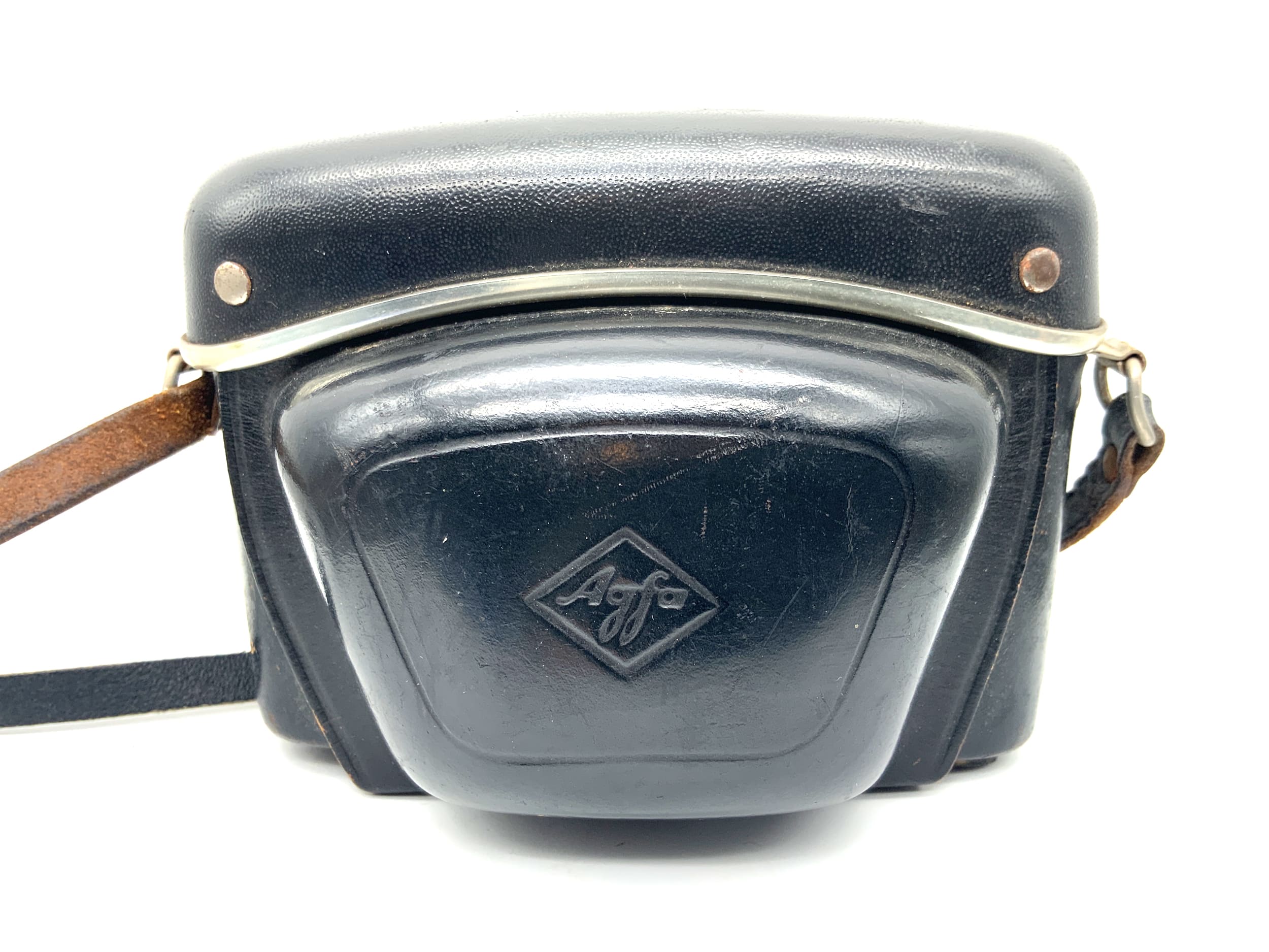 Étui Agfa 6114 Ready, cuir noir, sac pour appareil photo