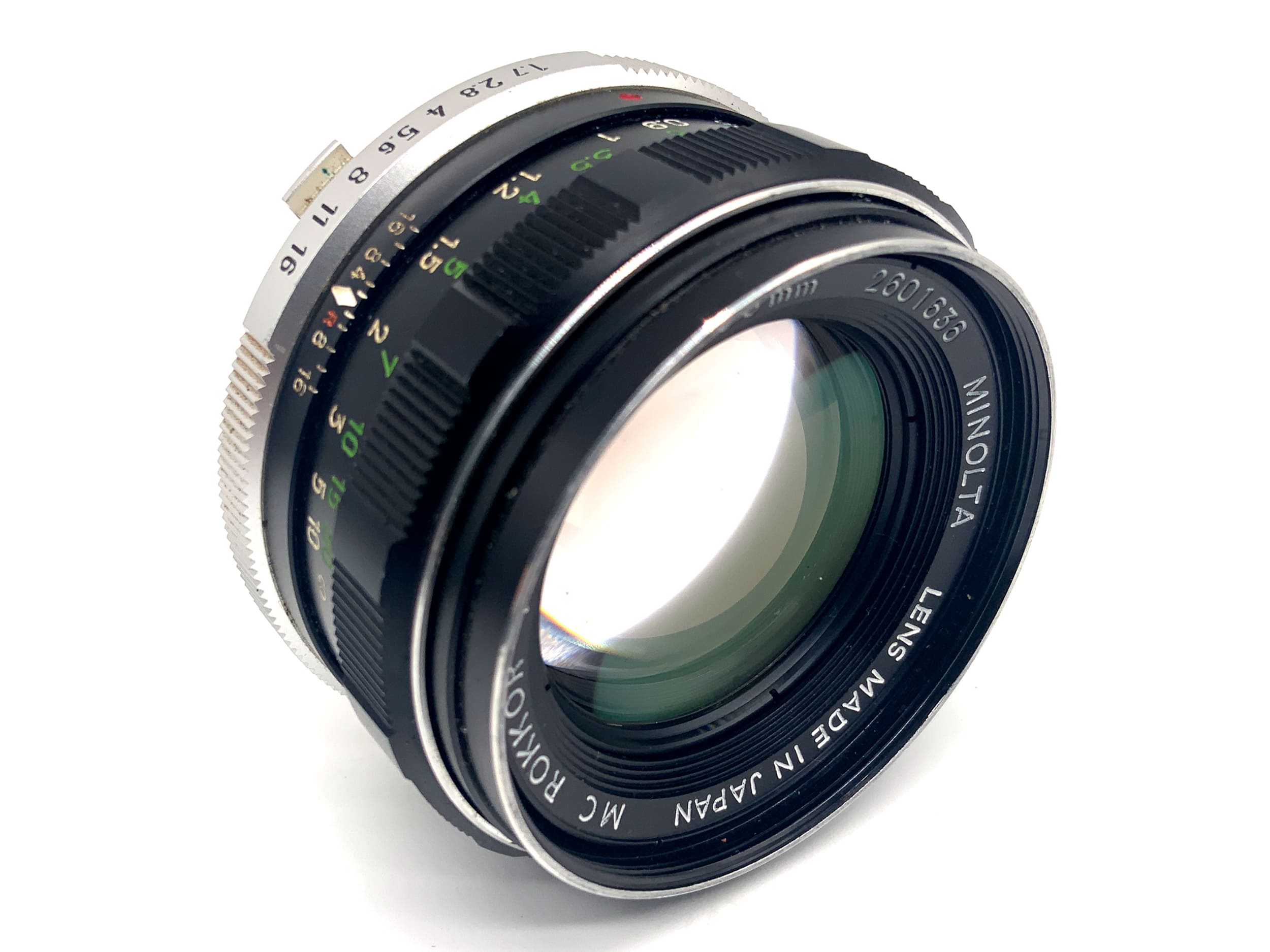 Minolta MC Rokkor-PF 55mm 1:1.7 Objektiv Festbrennweite (Minolta MD) Nebel!