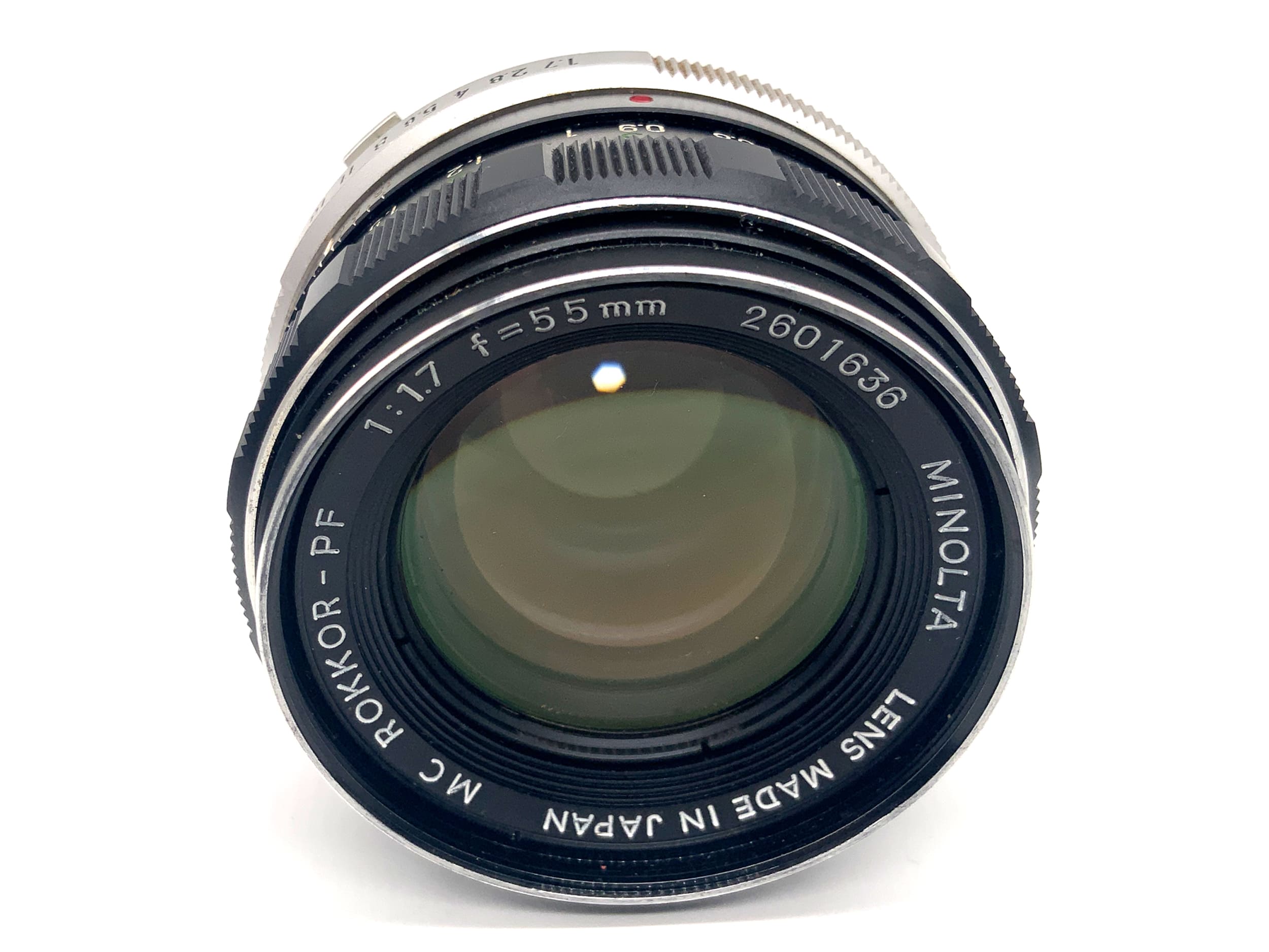 Minolta MC Rokkor-PF 55mm 1:1.7 Objektiv Festbrennweite (Minolta MD) Nebel!