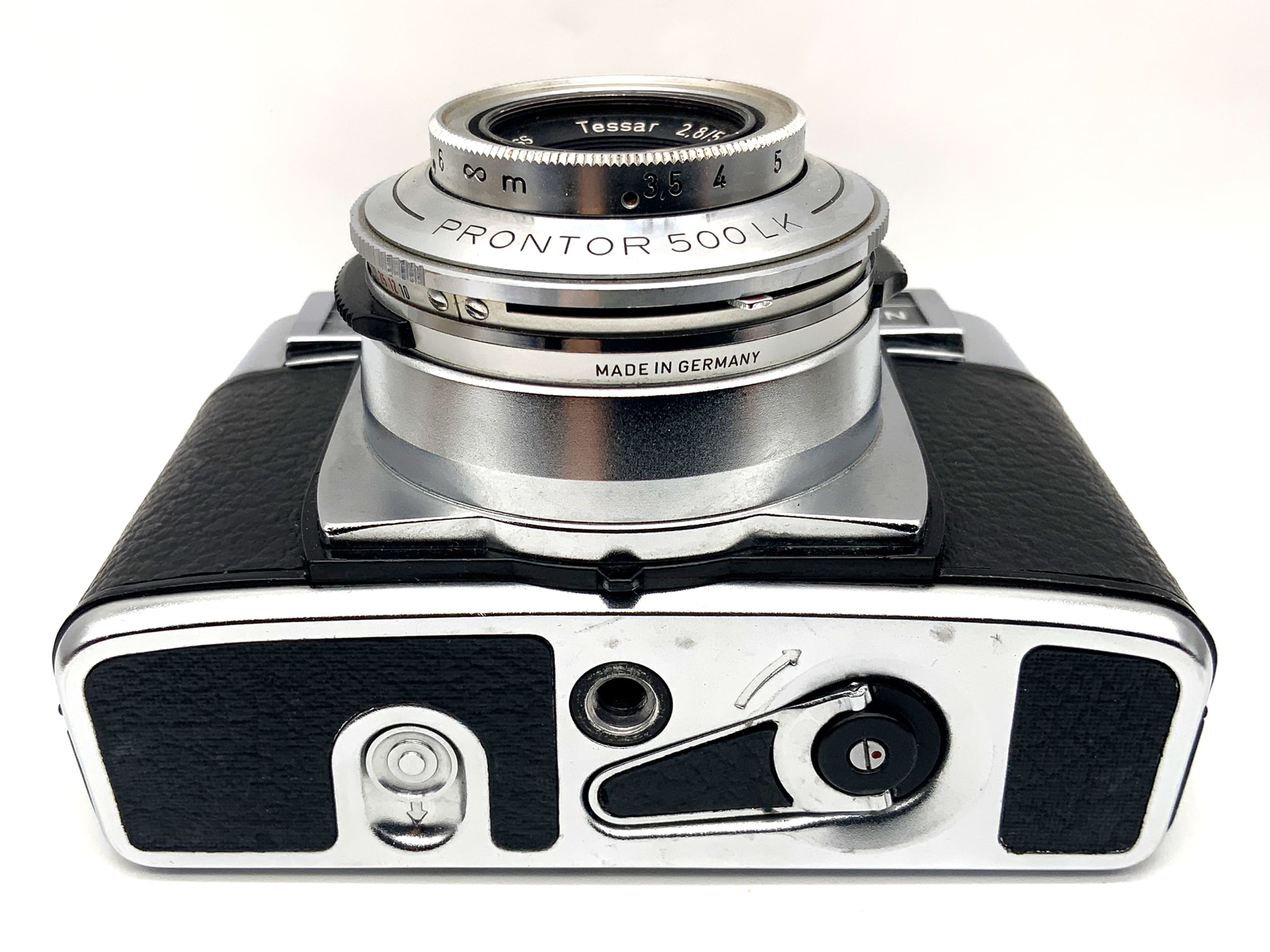Appareil photo à visée Zeiss Ikon Contessa LK, objectif Tessar 2.8/50mm, appareil photo analogique Prontor 500 LK