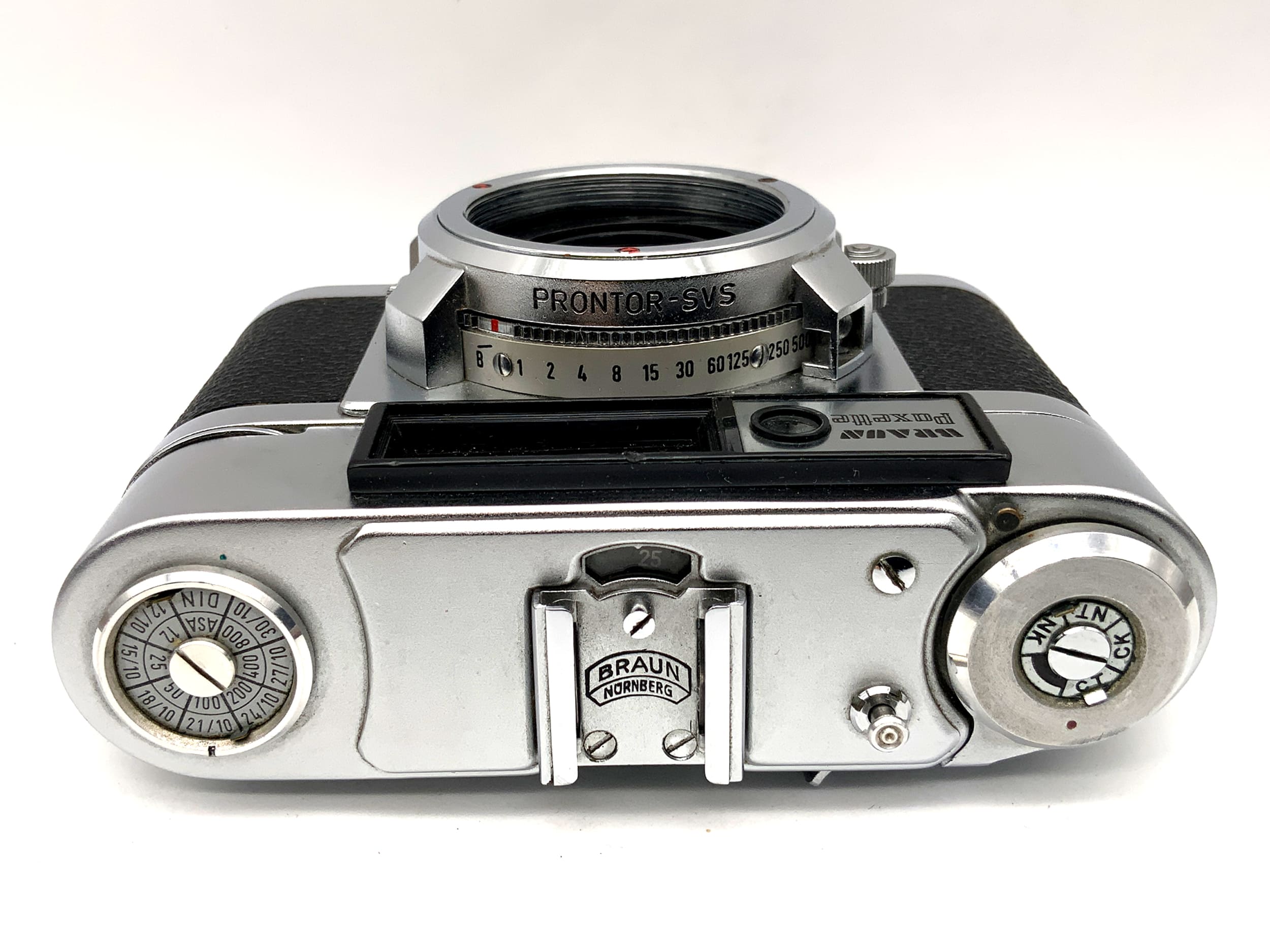 Appareil photo à visée Braun Paxette Prontor-SVS (sans objectif) appareil photo analogique