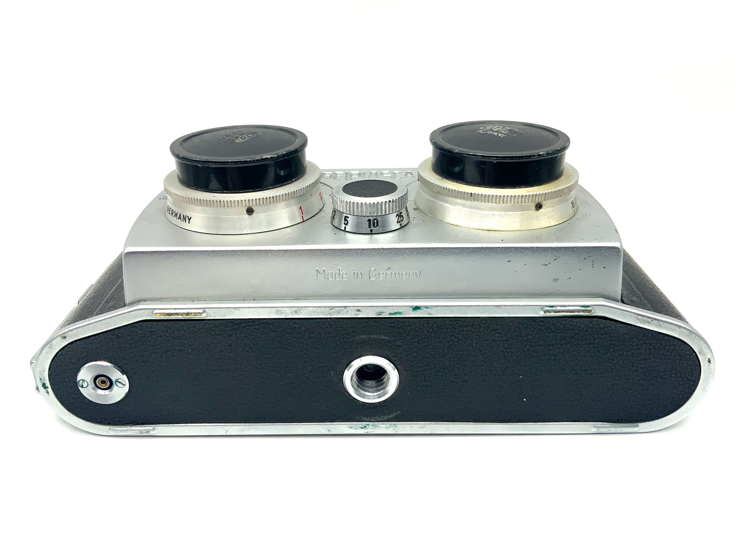 Appareil photo à viseur Belka Werk VEB Belplasca avec objectif Carl Zeiss Jena Tessar 3,5/37,5 mm