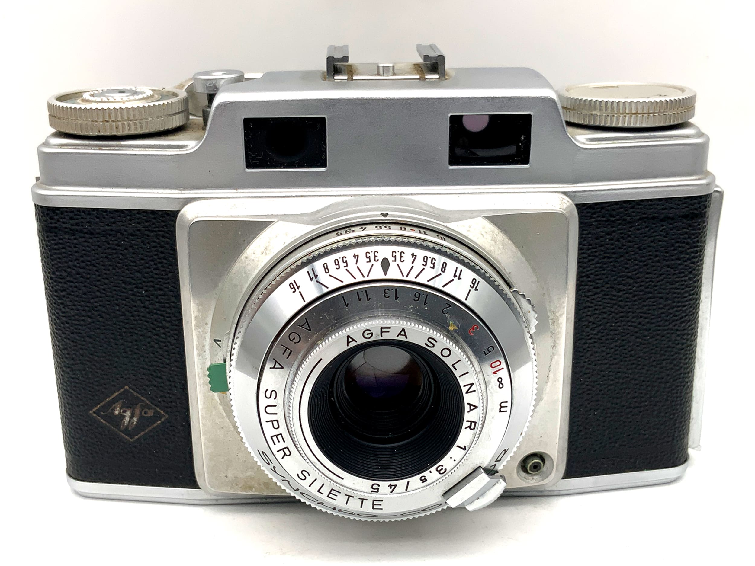 Appareil photo à viseur Agfa Super Silette Solinar 1:3.5/45mm Synchro-Compur appareil photo analogique