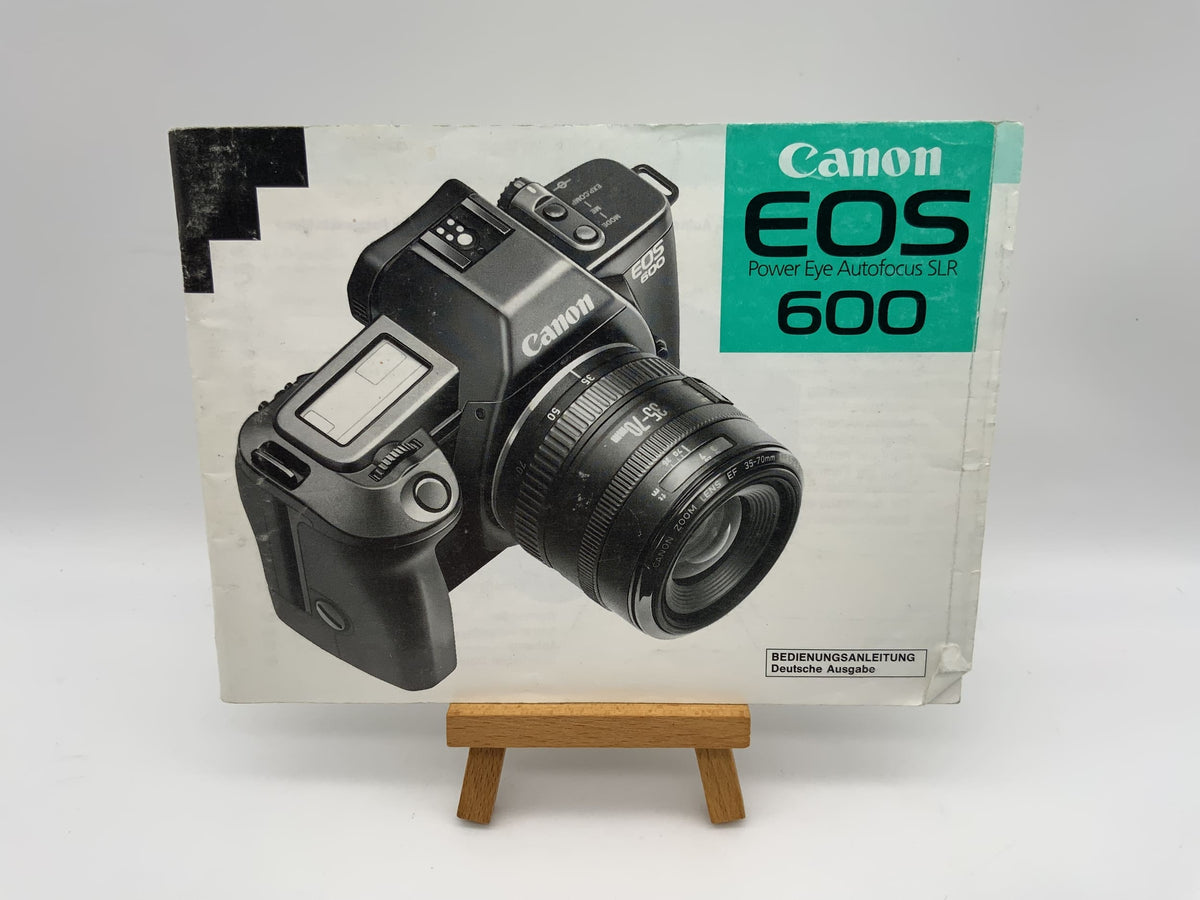 Manuel d'utilisation du reflex numérique Canon EOS 600 Power Eye Autofocus (allemand)