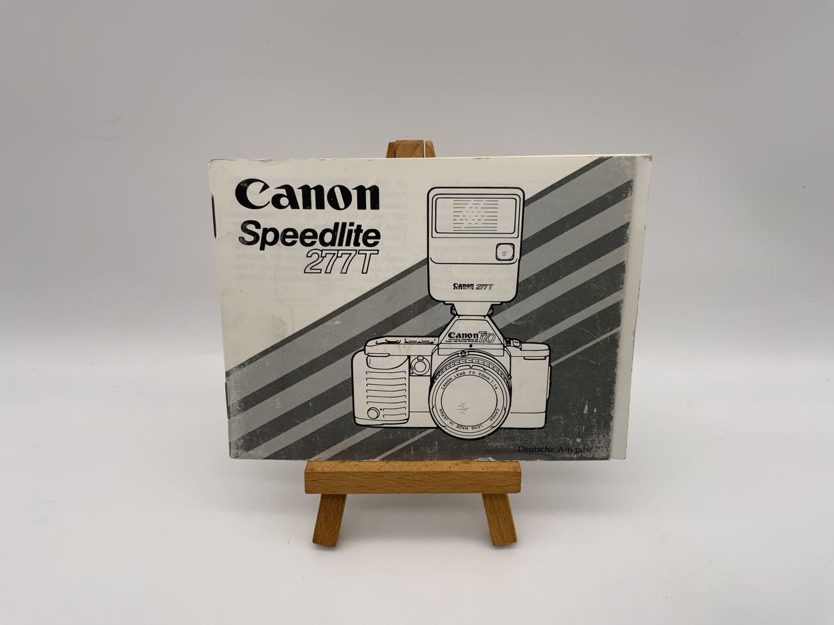 Manuel d'utilisation du flash Canon Speedlite 277T (allemand)