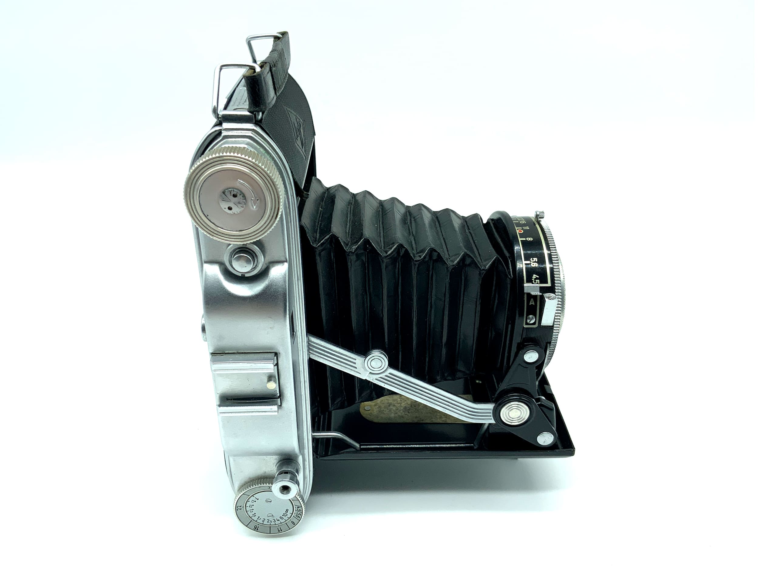 Appareil photo pliant Agfa Record I avec objectif Agnar 105 mm 1:4.5 Pronto (appareil photo argentique)