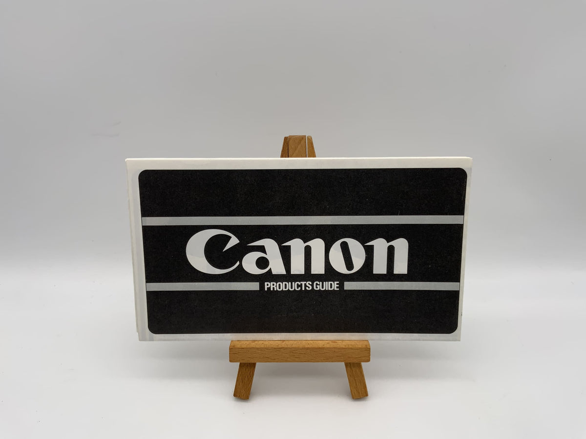 Guide des produits Canon - Manuel d'utilisation (anglais)
